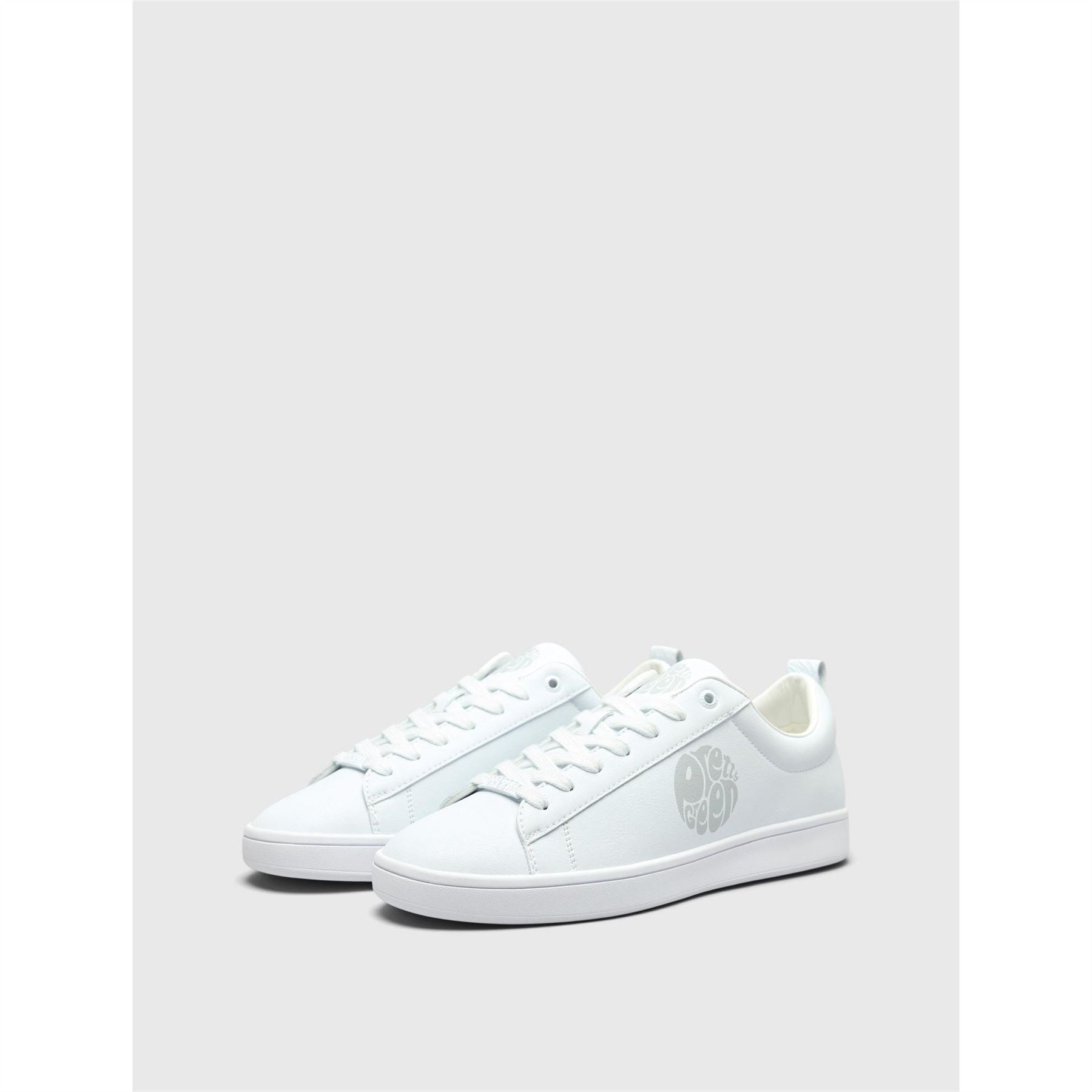 Pretty Green Blanco Low Top Trainers