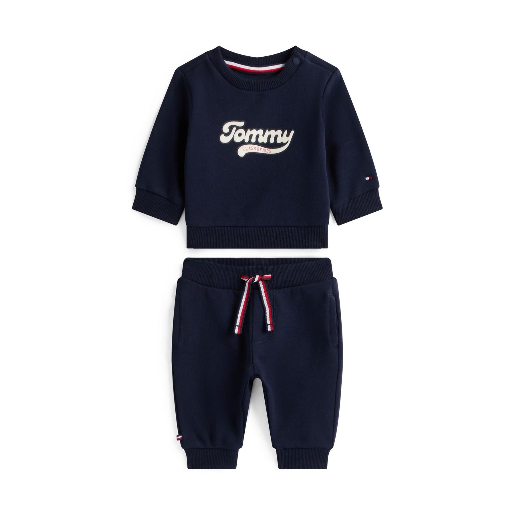 Tommy Hilfiger Graphic Crew Neck Long Sleeve Sweatshirt Jogger Set