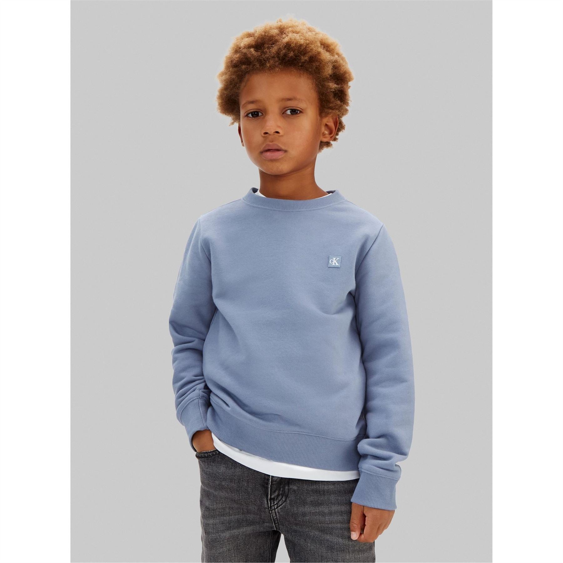 Calvin Klein Jeans Badge Logo Crew Jn62