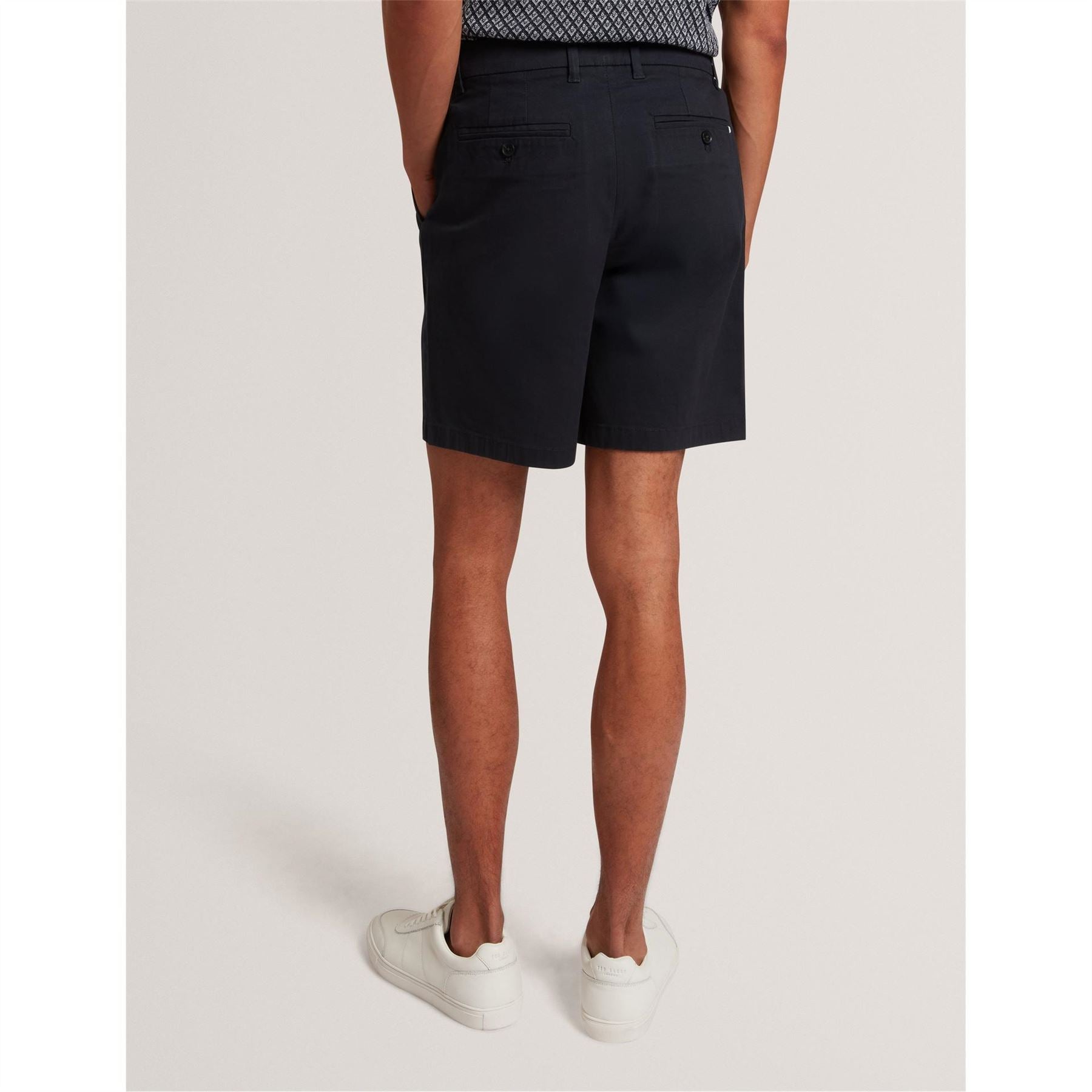Ted Baker Solid Patterned Chino Shorts