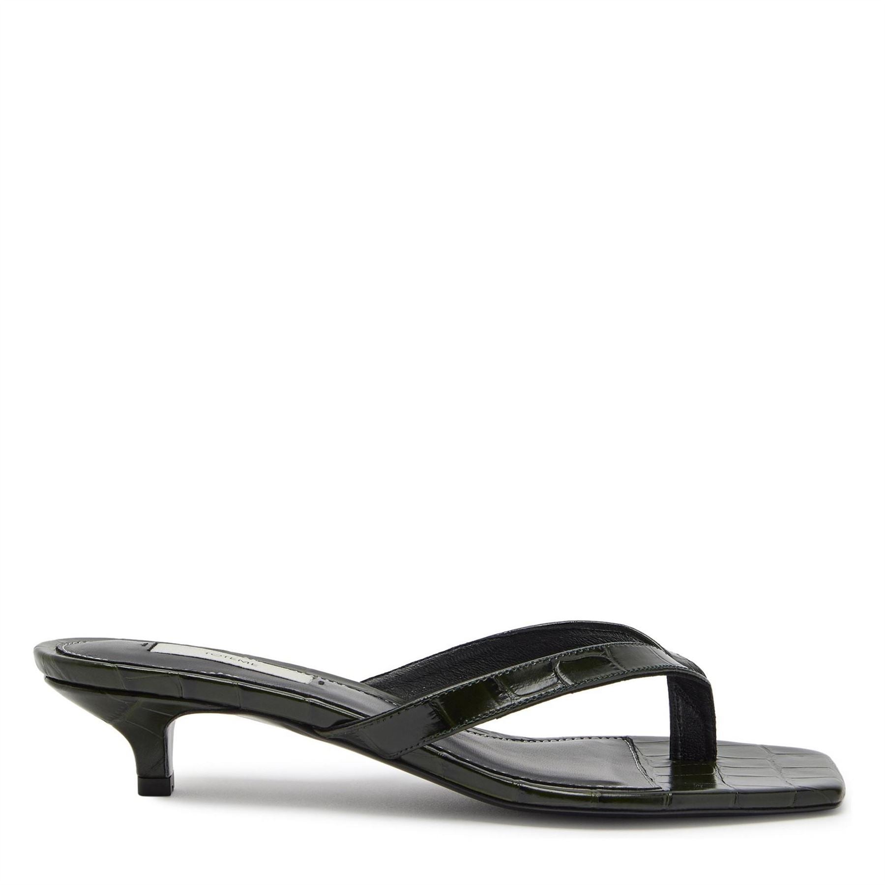Toteme Embossed Heeled Flip Flo