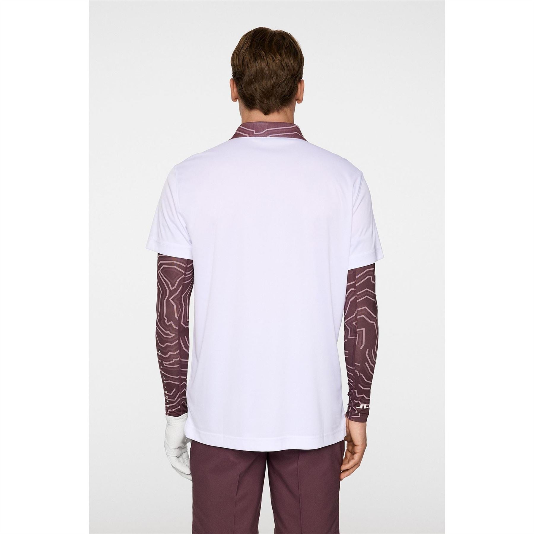 J Lindeberg Golf Collared Neck Short Sleeve Polo Shirt