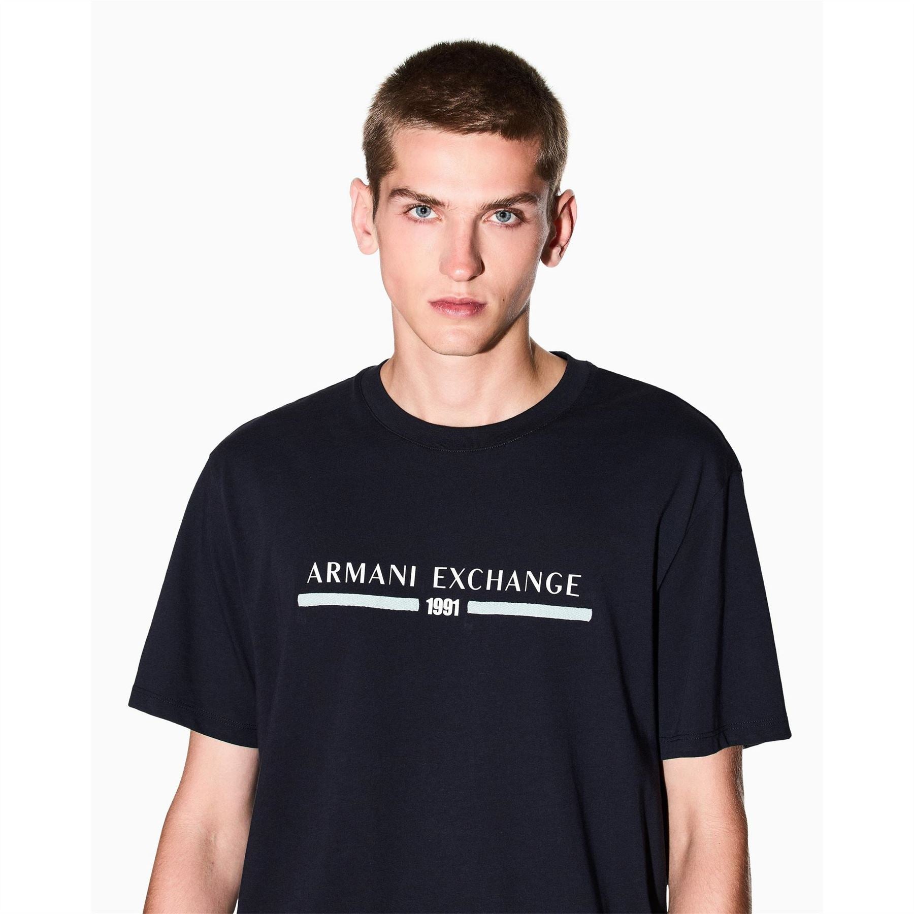 Armani Exchange Exchange Crew Neck Short Sleeve Jersey T-Shirt