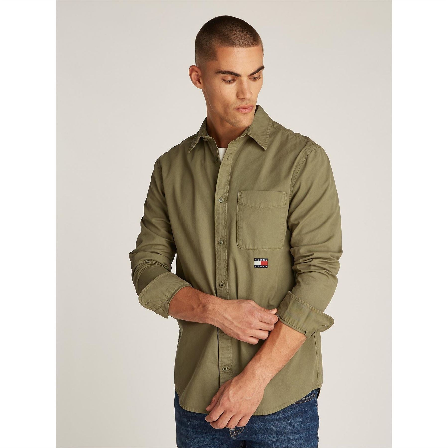 Tommy Jeans Regular Washed Twill Overshirt