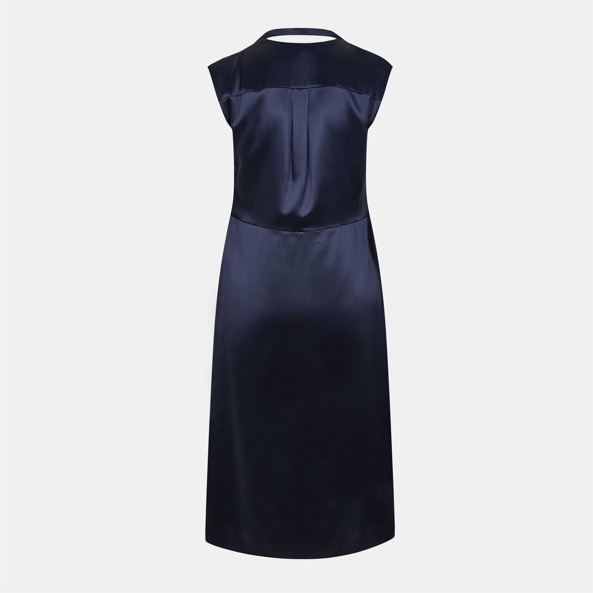 Boss Tie Neck Mini Skater Dress