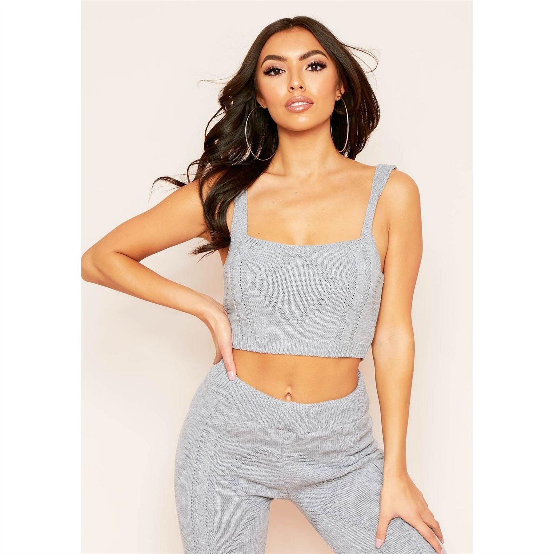 Missy Empire Knitted Ribbed Crop Top