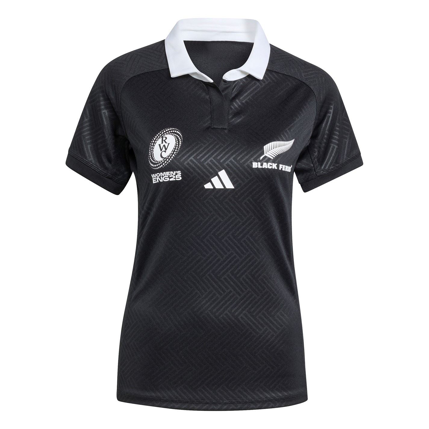 adidas Womens Black Ferns World Cup Home Shirt 2025