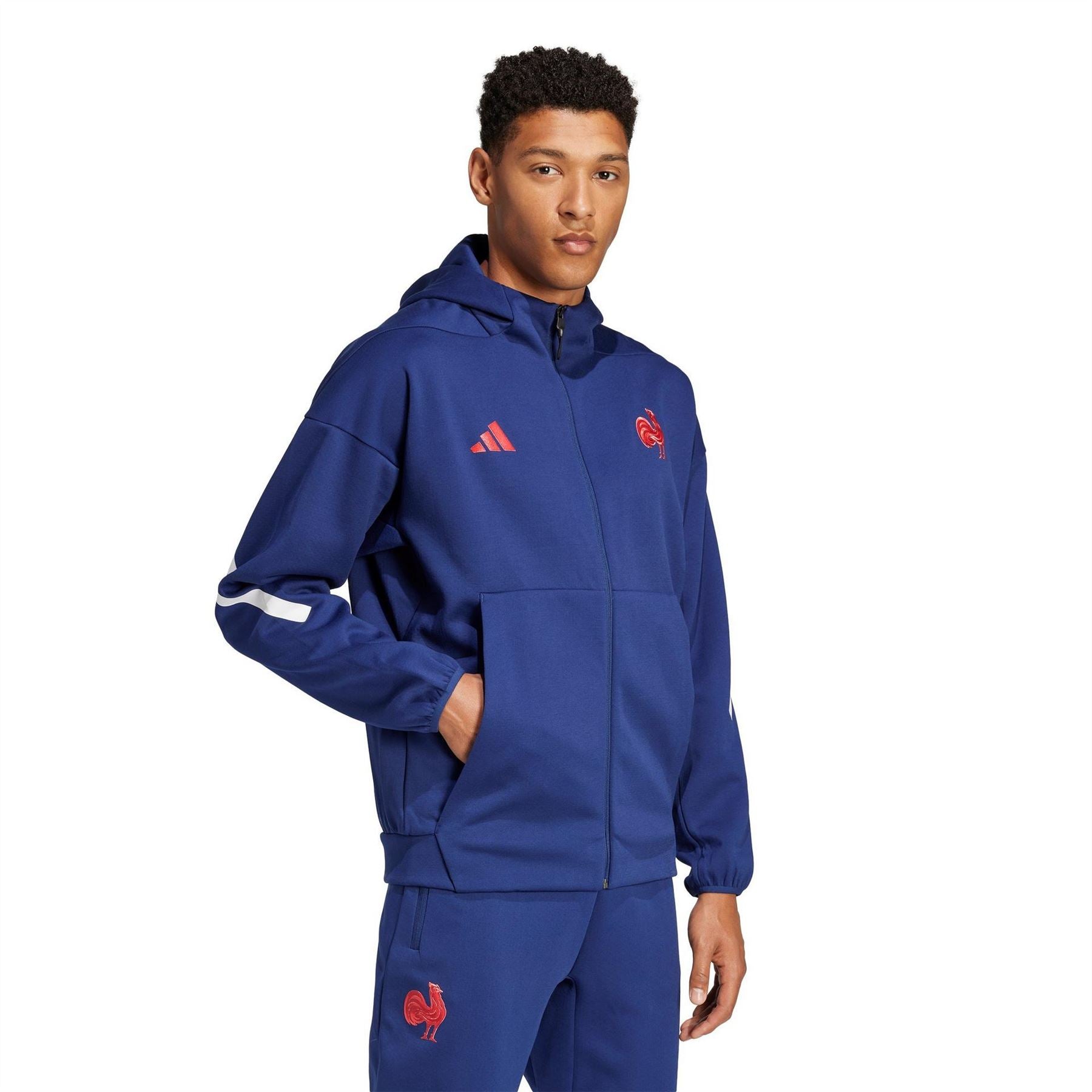 adidas adidas France Rugby Travel Tracksuit Top 2024