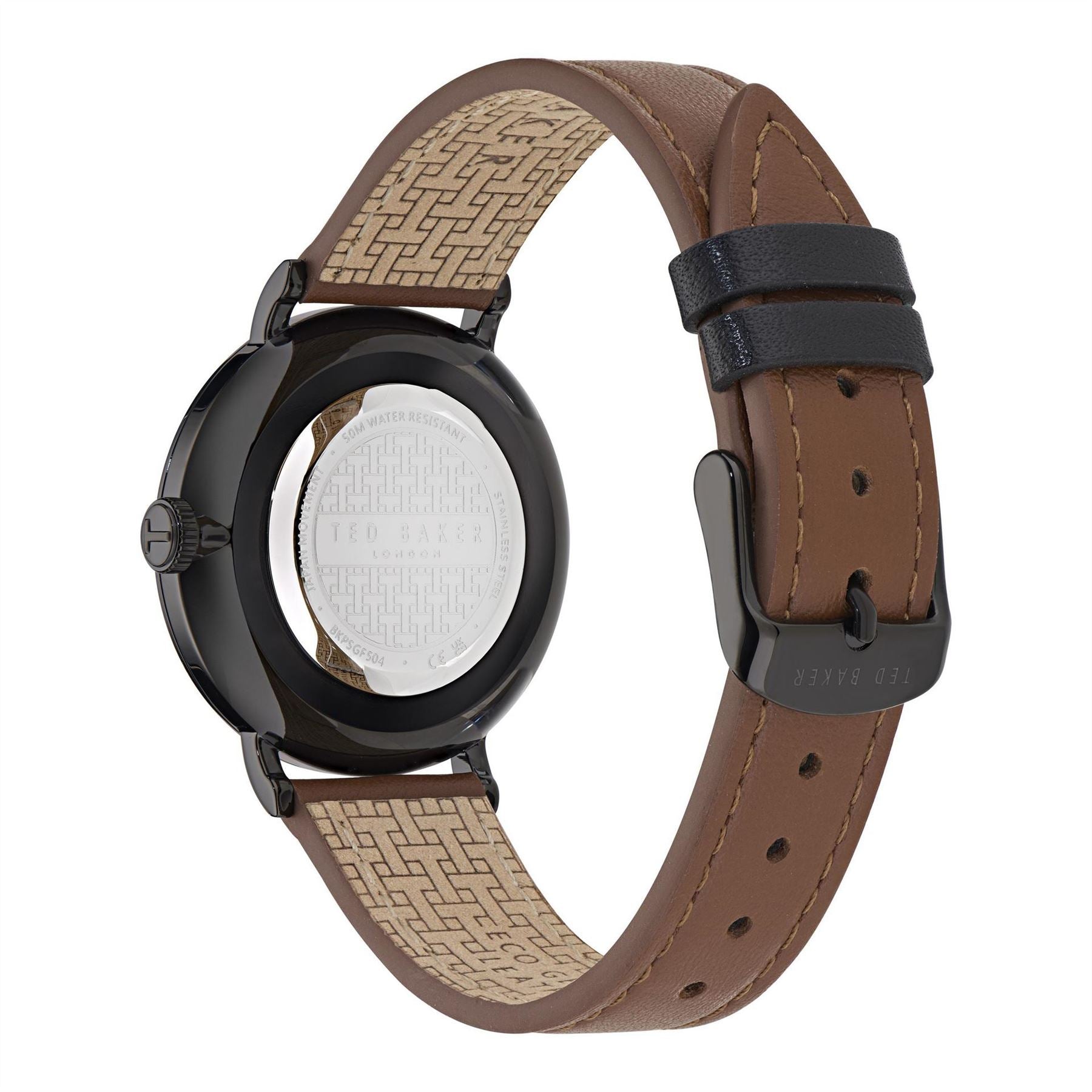 Ted Baker Staciie Leather Single Wrap Dress Analogue Watch