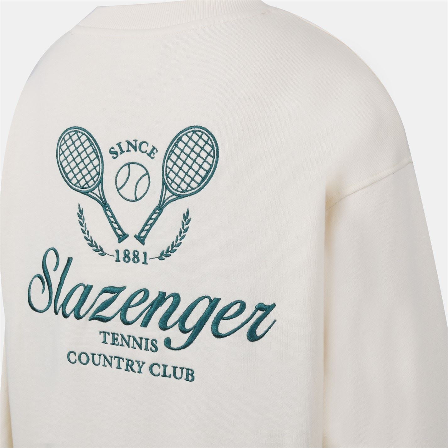 Slazenger Tennis Embroidered Drop Shoulder Sweatshirt