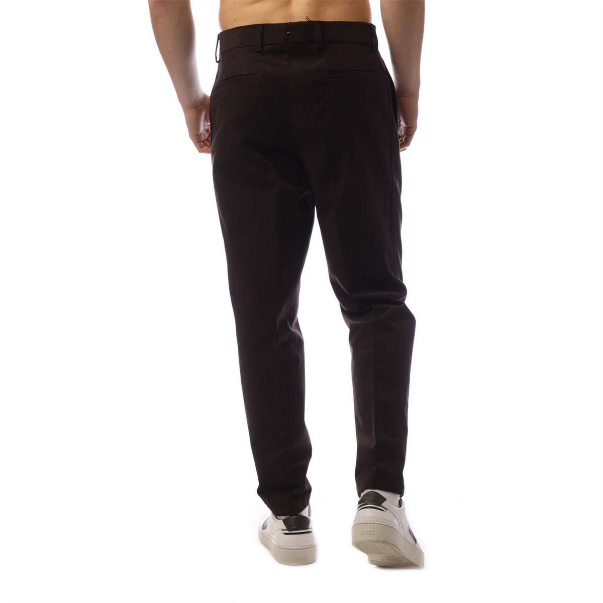 Boss Pleated Leg Solid Patterned Chinos