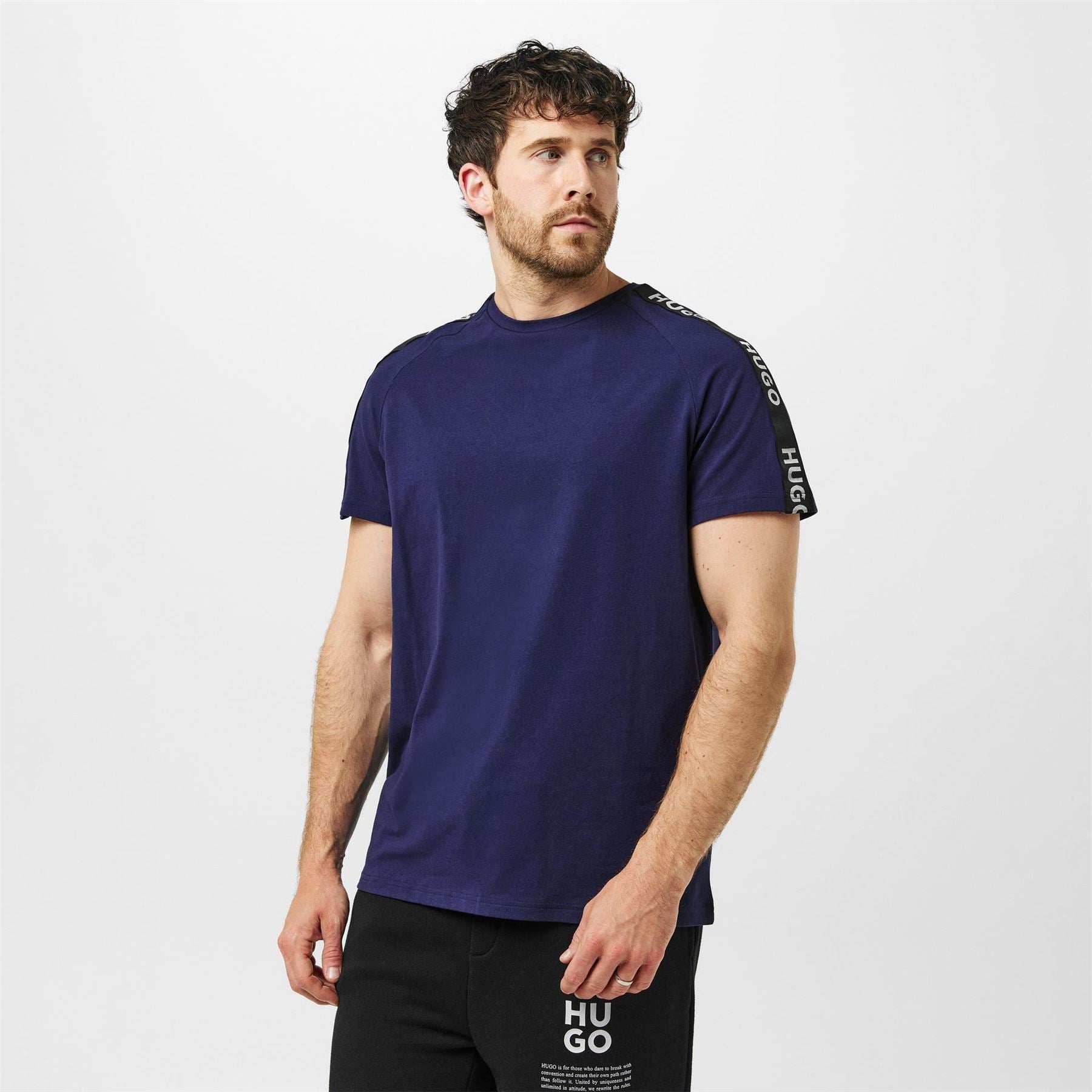 Hugo Sportstyle Lettering Regular Fit T-Shirt