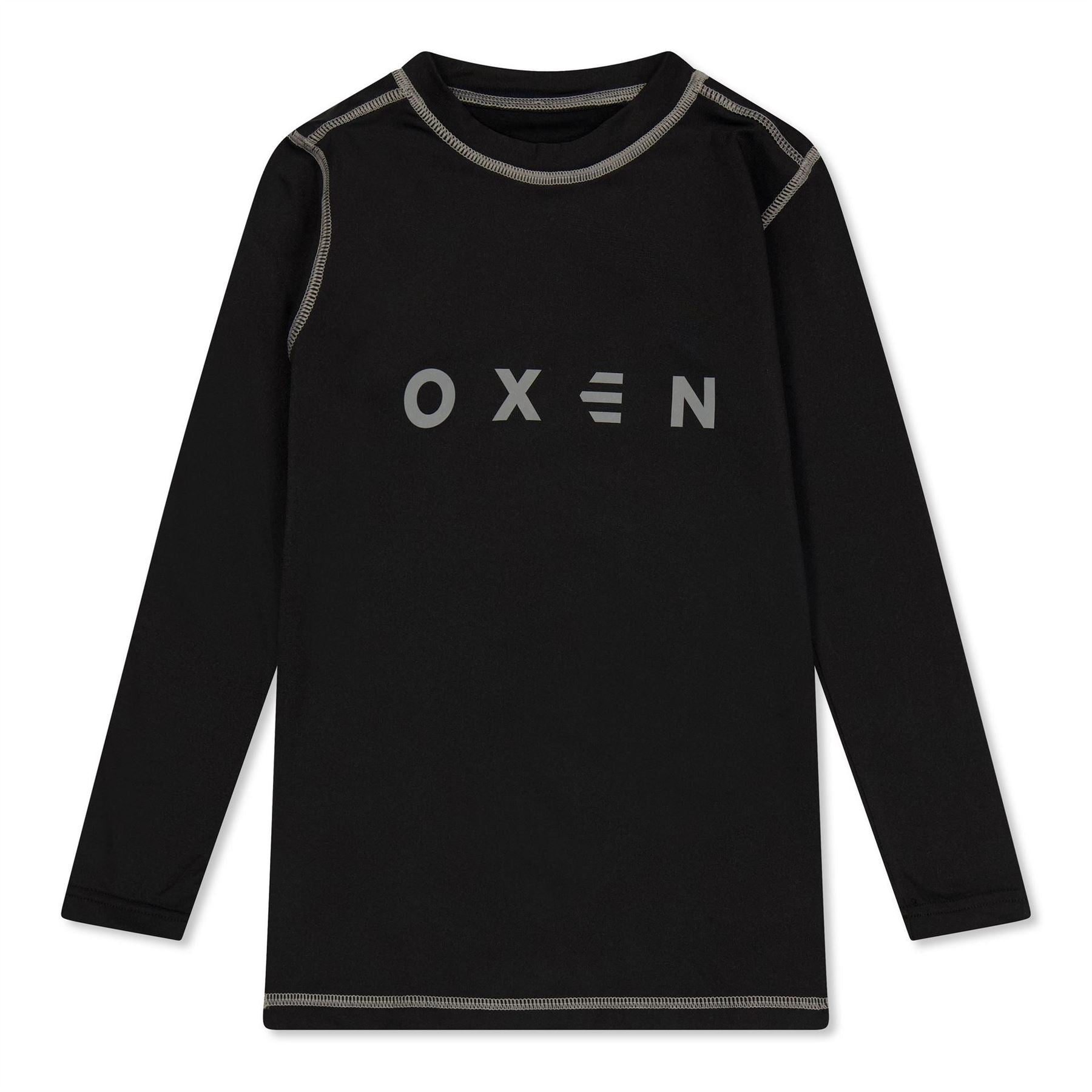 OXEN Crew Neck Long Sleeve Snug Fit Athletic Jersey