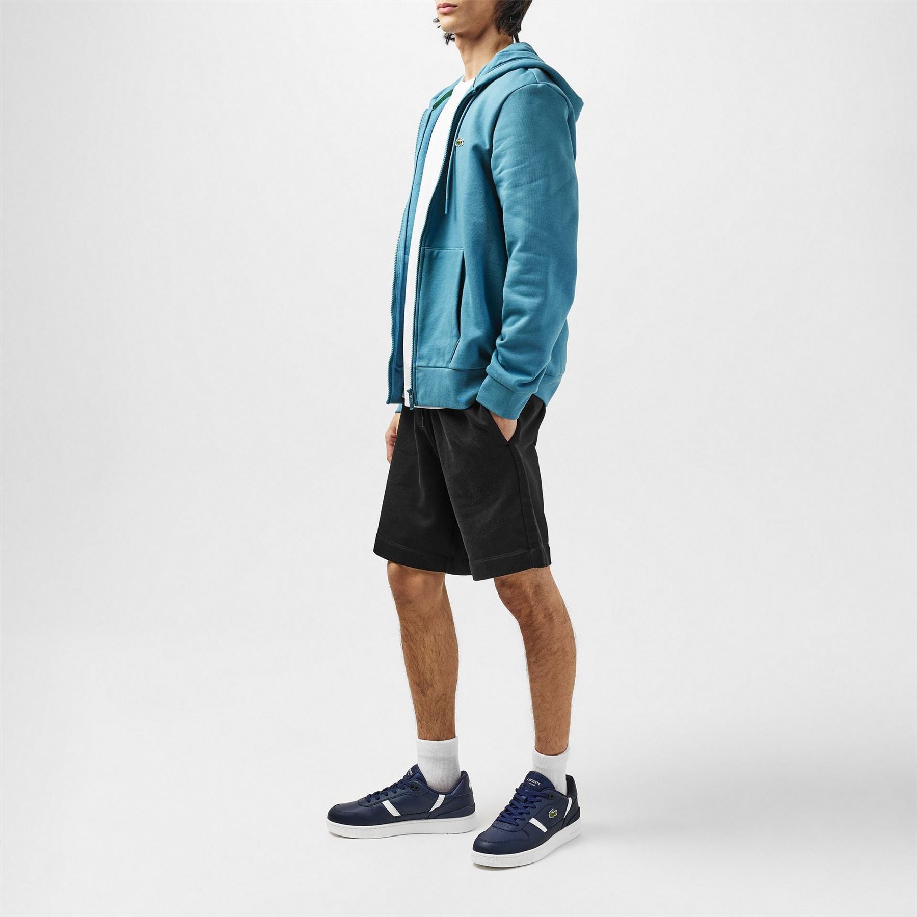 Lacoste T Clip Low Top Crocodile Print Sneakers