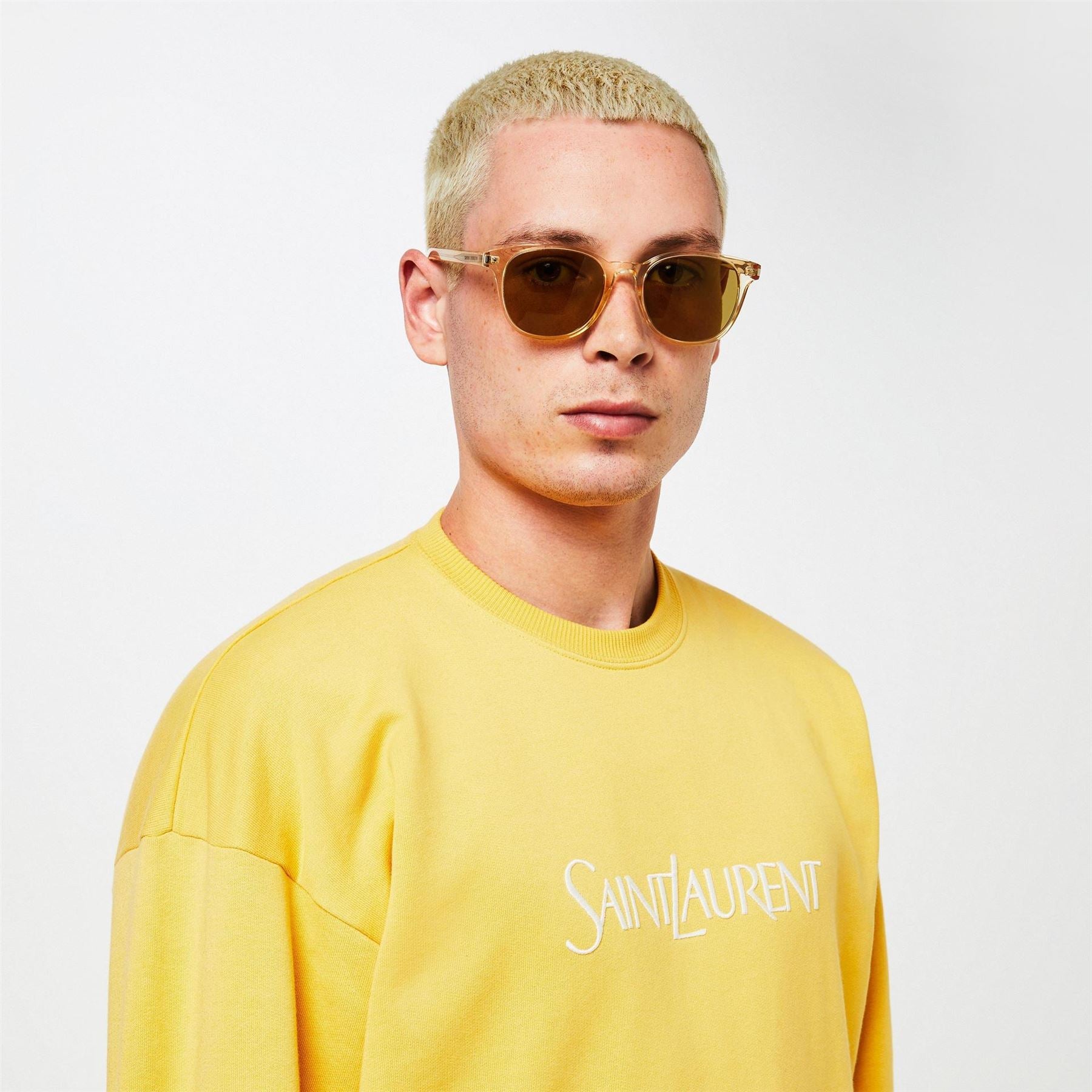 Saint Laurent SL 527 Zoey Round Full Rim Sunglasses