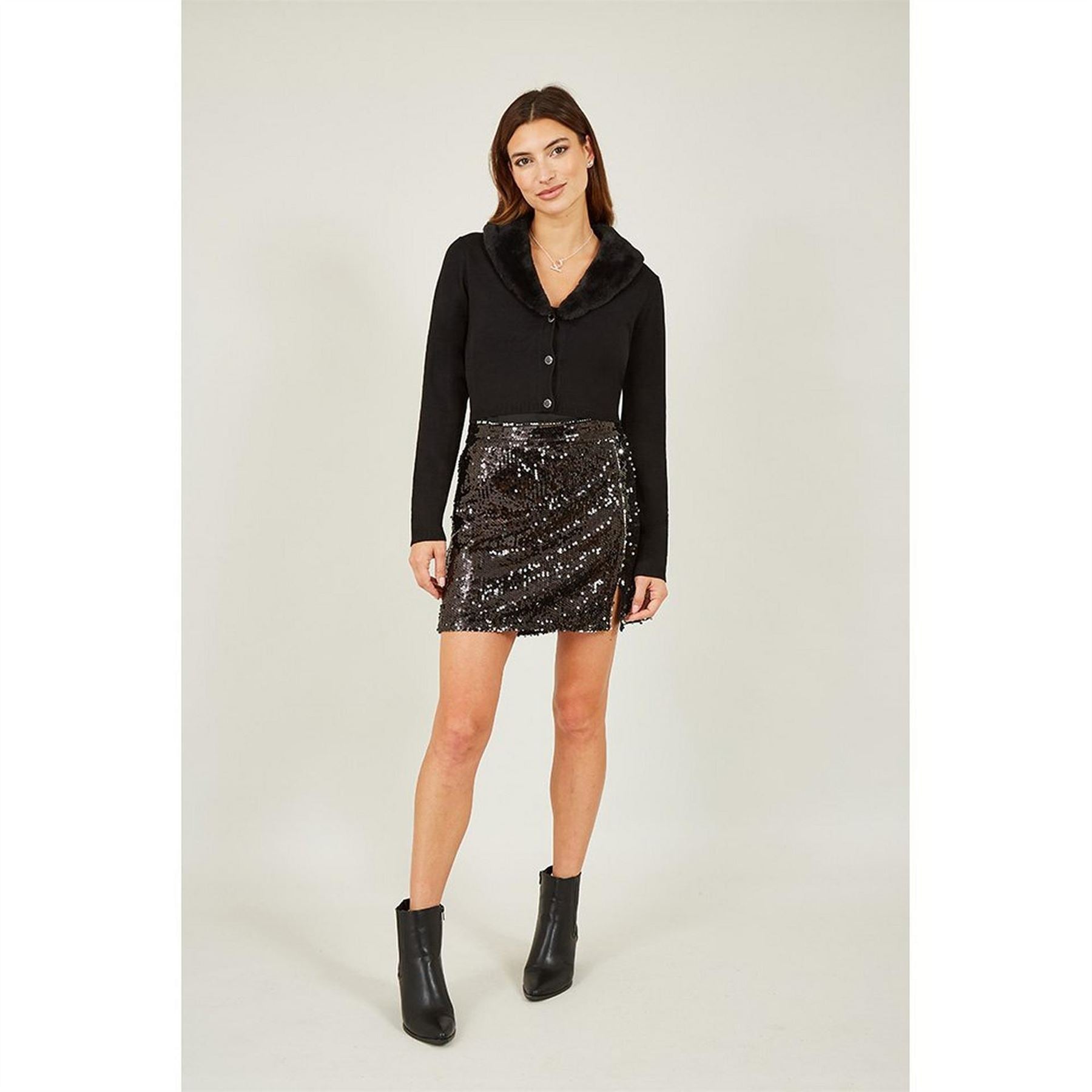 Yumi Bolero With Detachable Fur Collar
