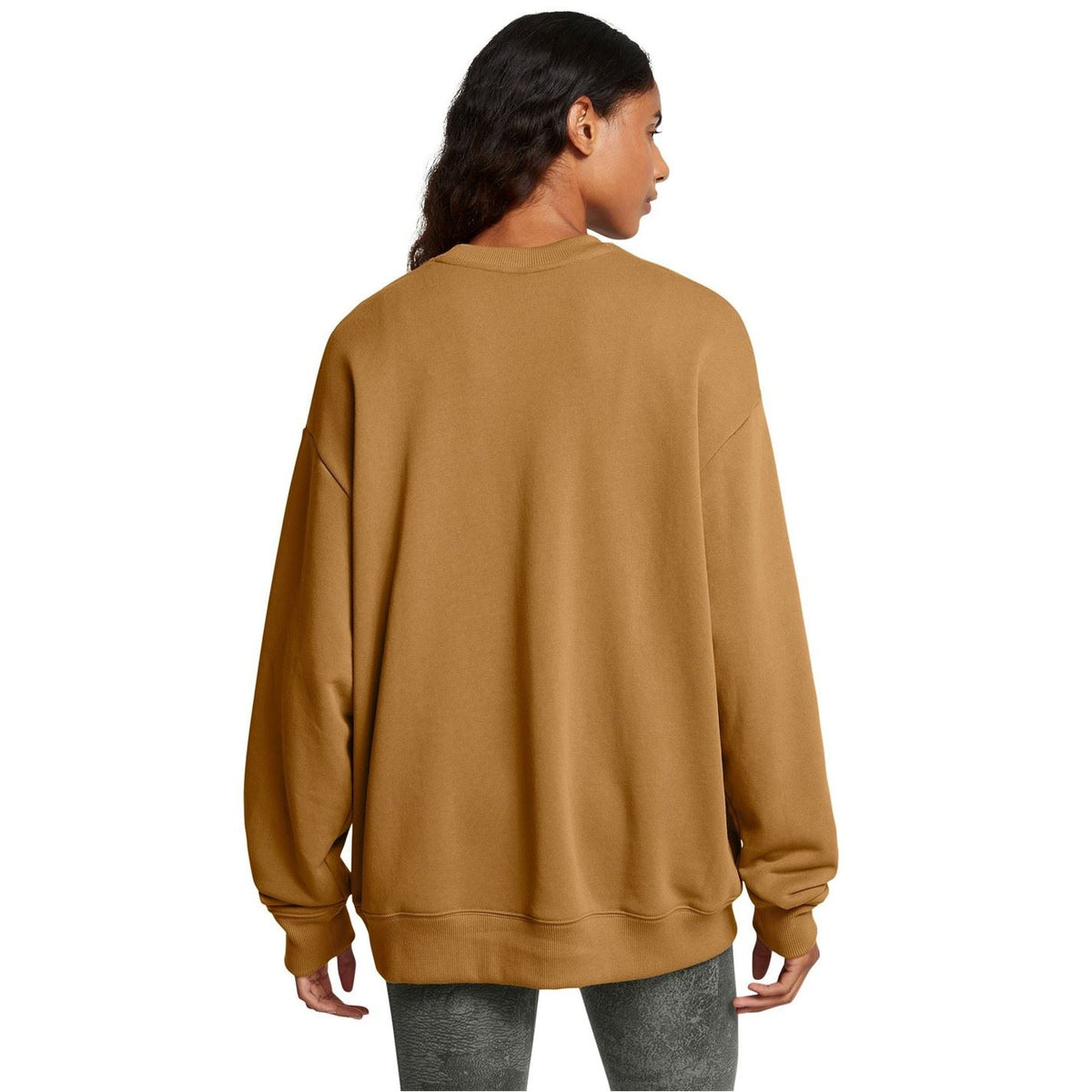 Under Armour Rock Lettering Relaxed Fit Drop Shoulder Long Sleeve Crew Neck Sweatshirt