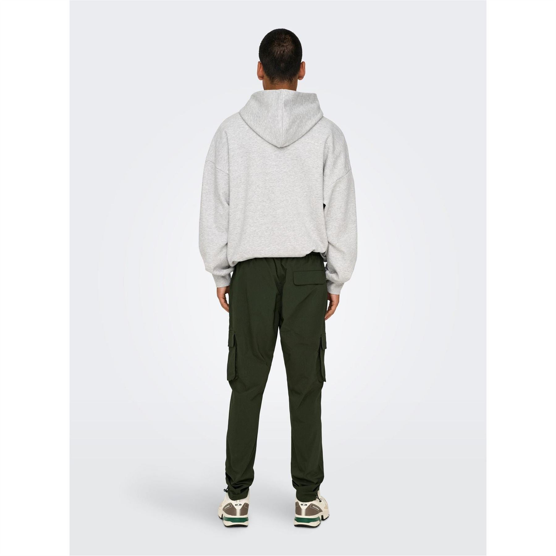 Only and Sons Only Solid Patterned Straight Combat Pants