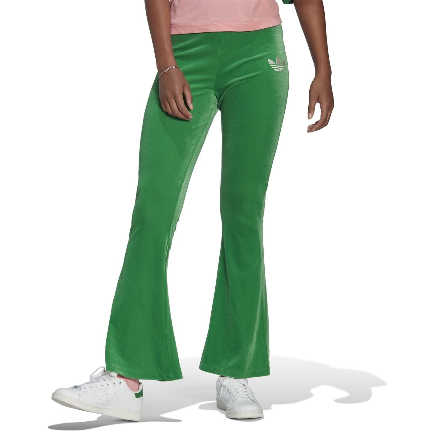 adidas Originals Womens Velour Flared Joggers