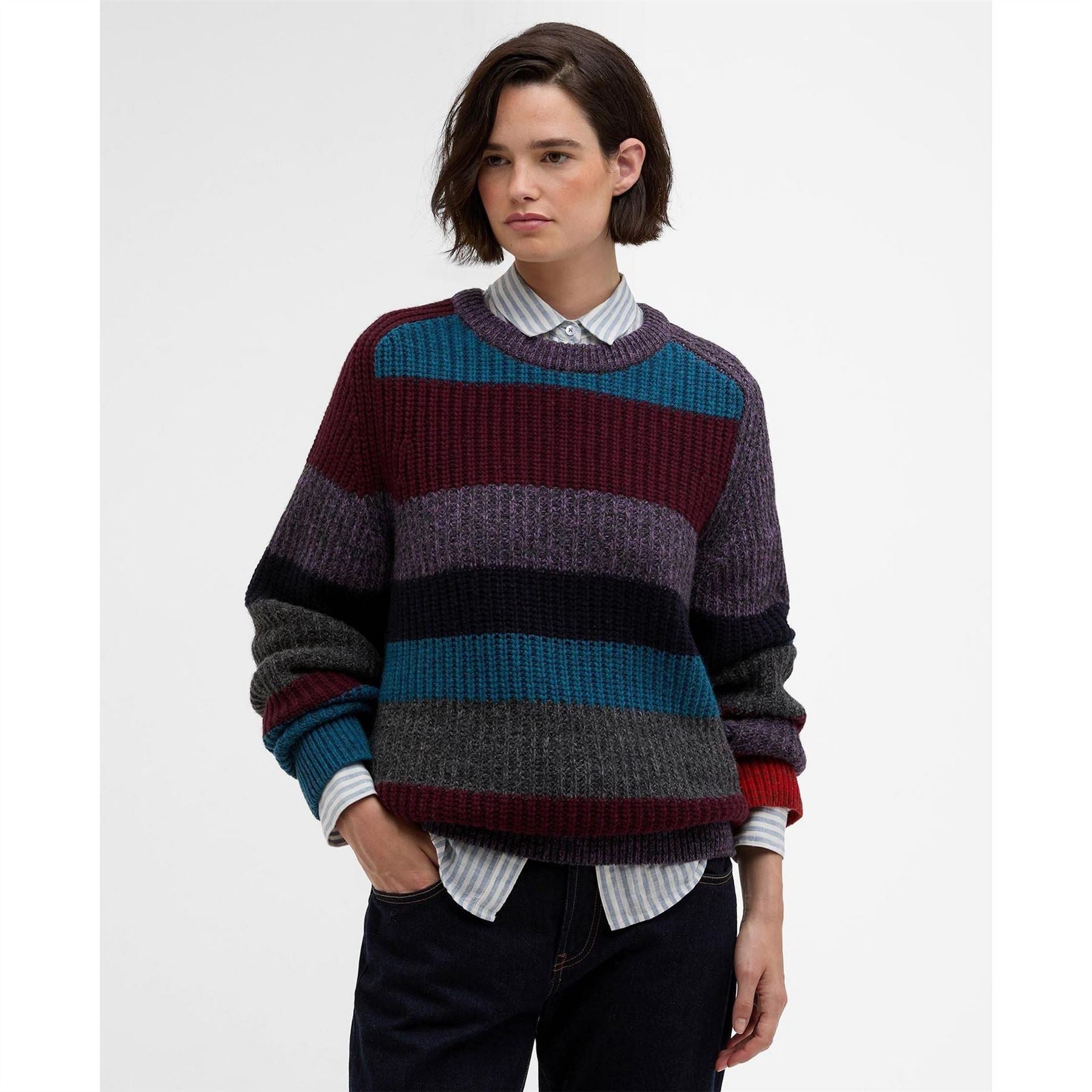 Paul Smith X Barbour Paul Smith Saddle Crew Neck Jumper