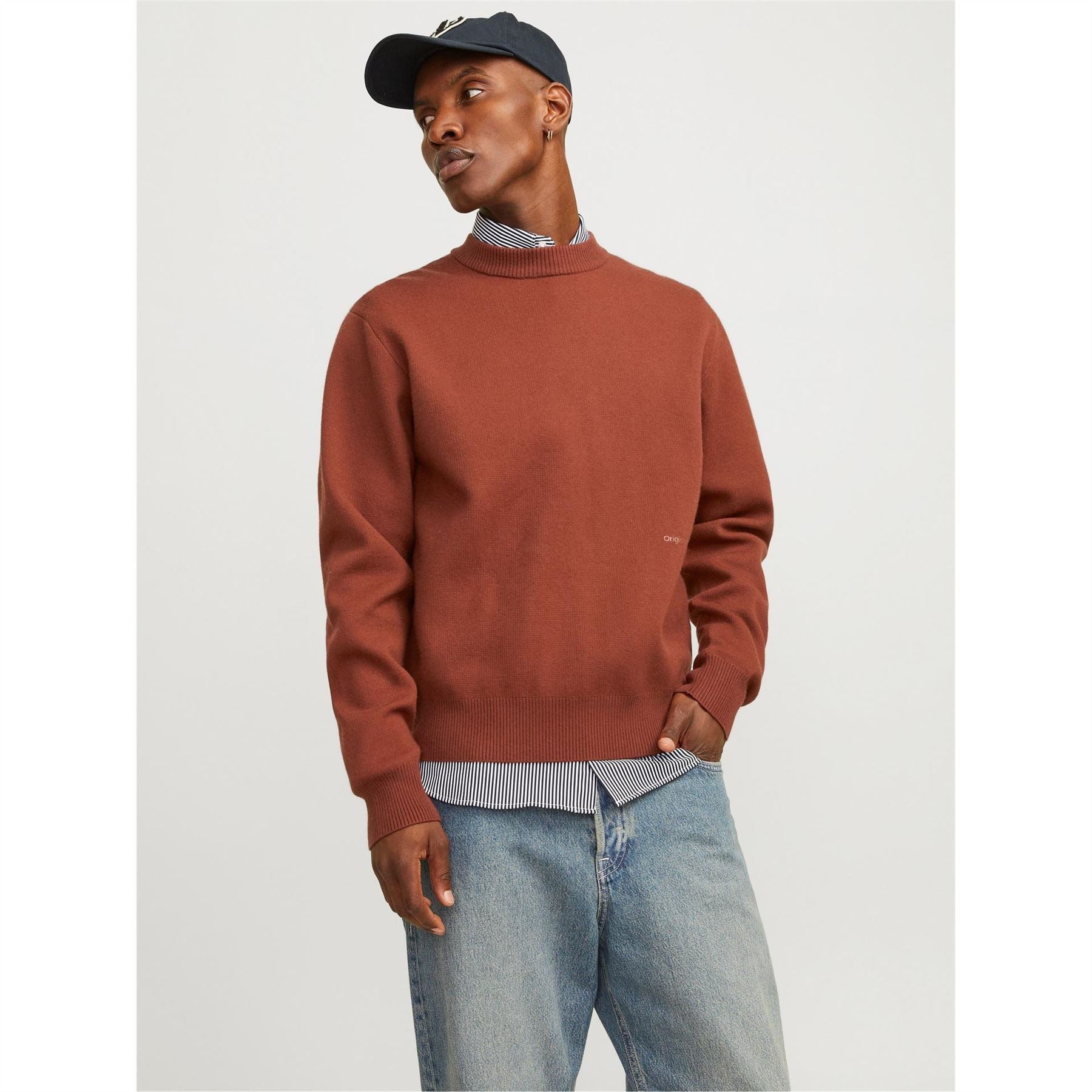 Jack and Jones Regular Fit Long Sleeve Crew Neck Sweater