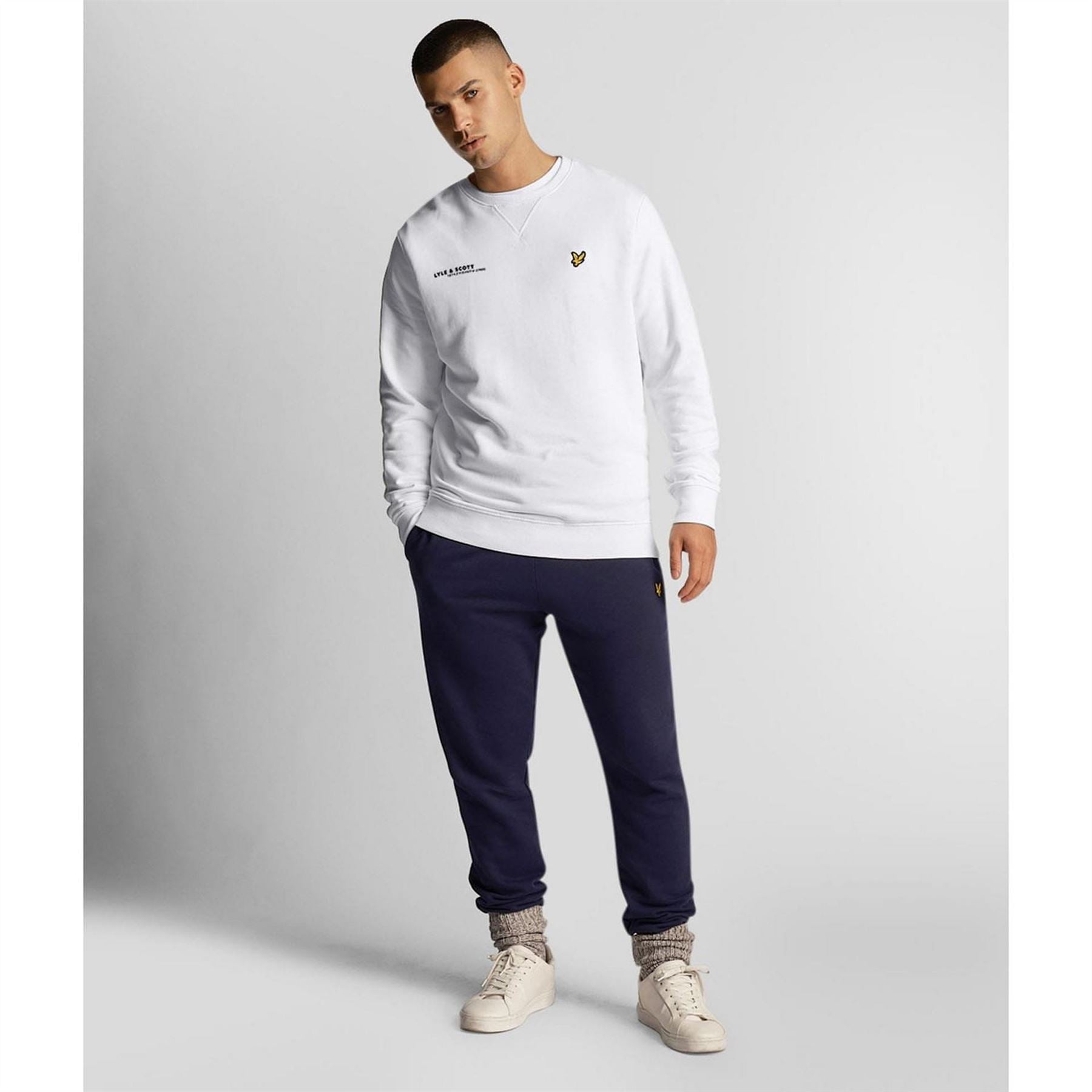 Lyle and Scott Ordinate Print Crewneck Sweatshirt