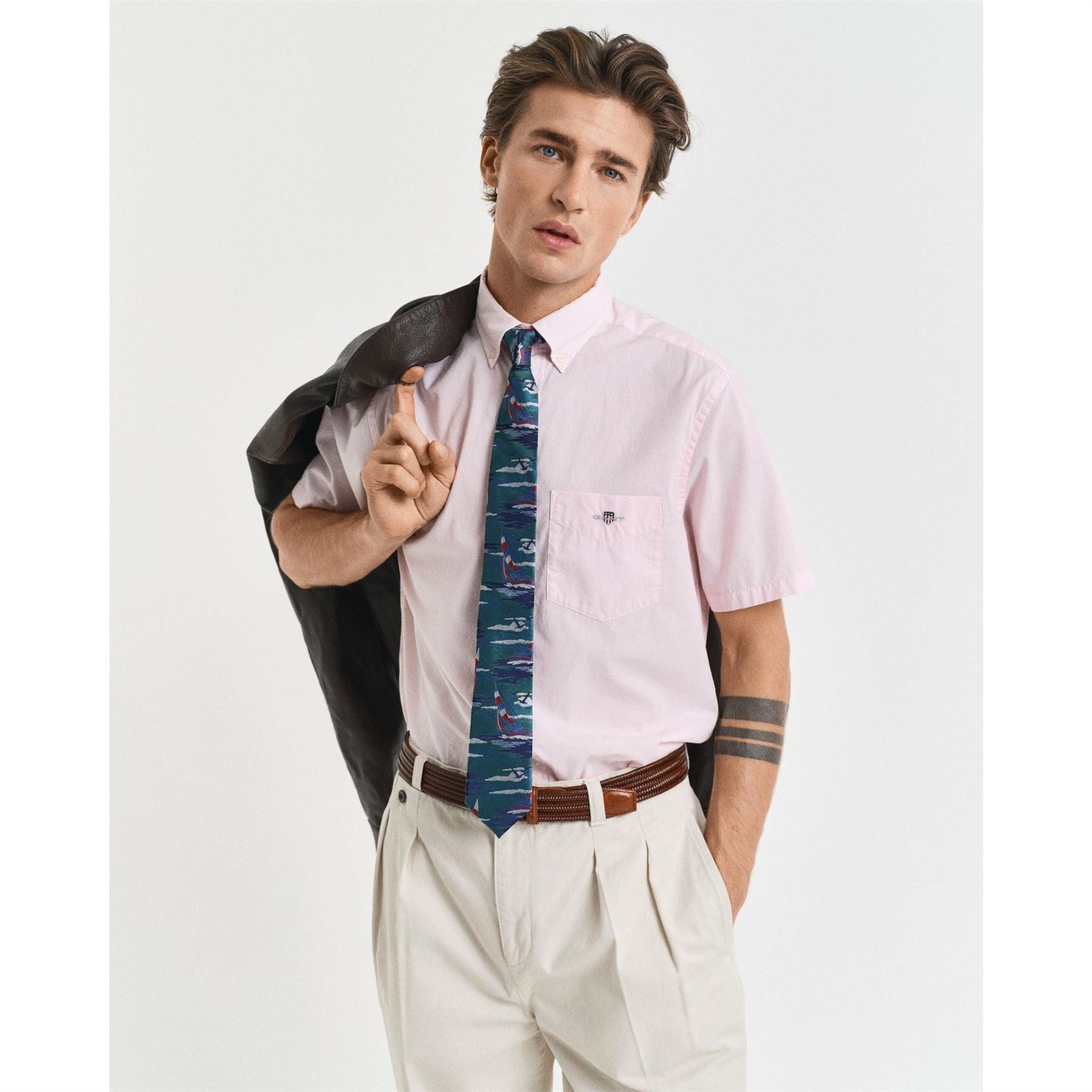 Gant Fit Classic Poplin Short Sleeve Shirt