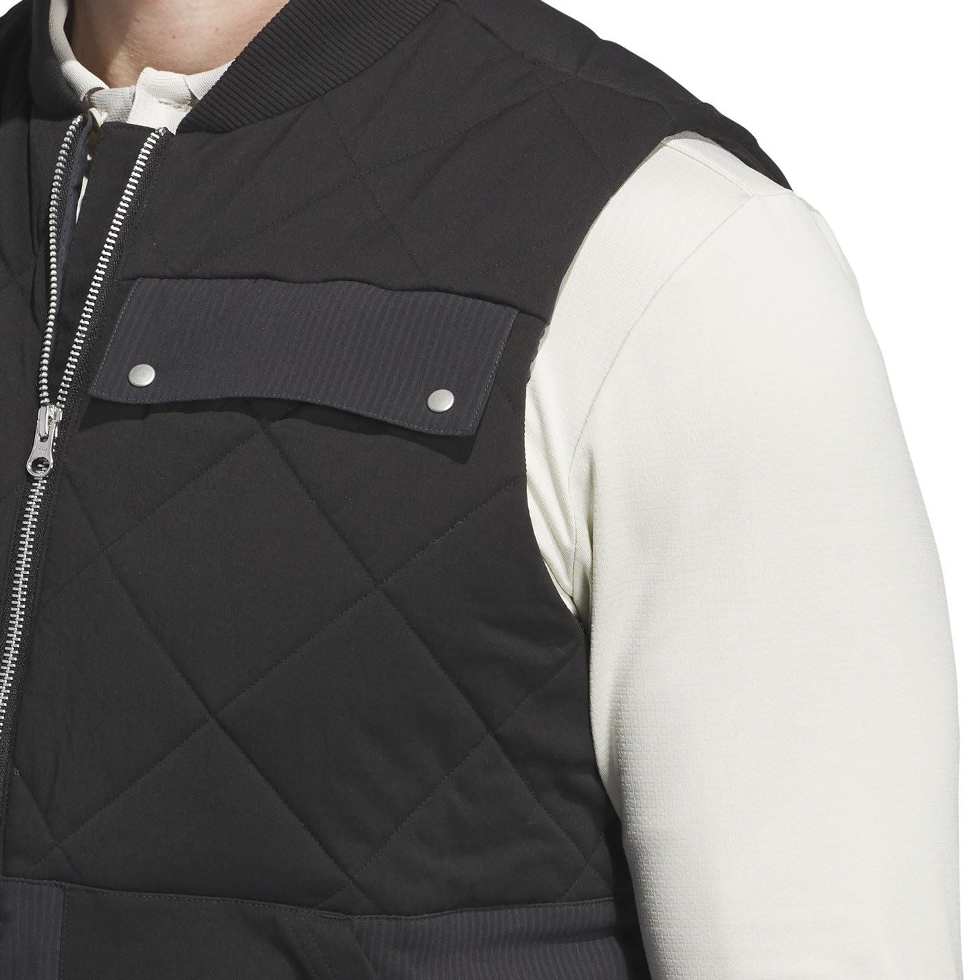 adidas Mens Go To Quilted Dwr Full Zip Vest