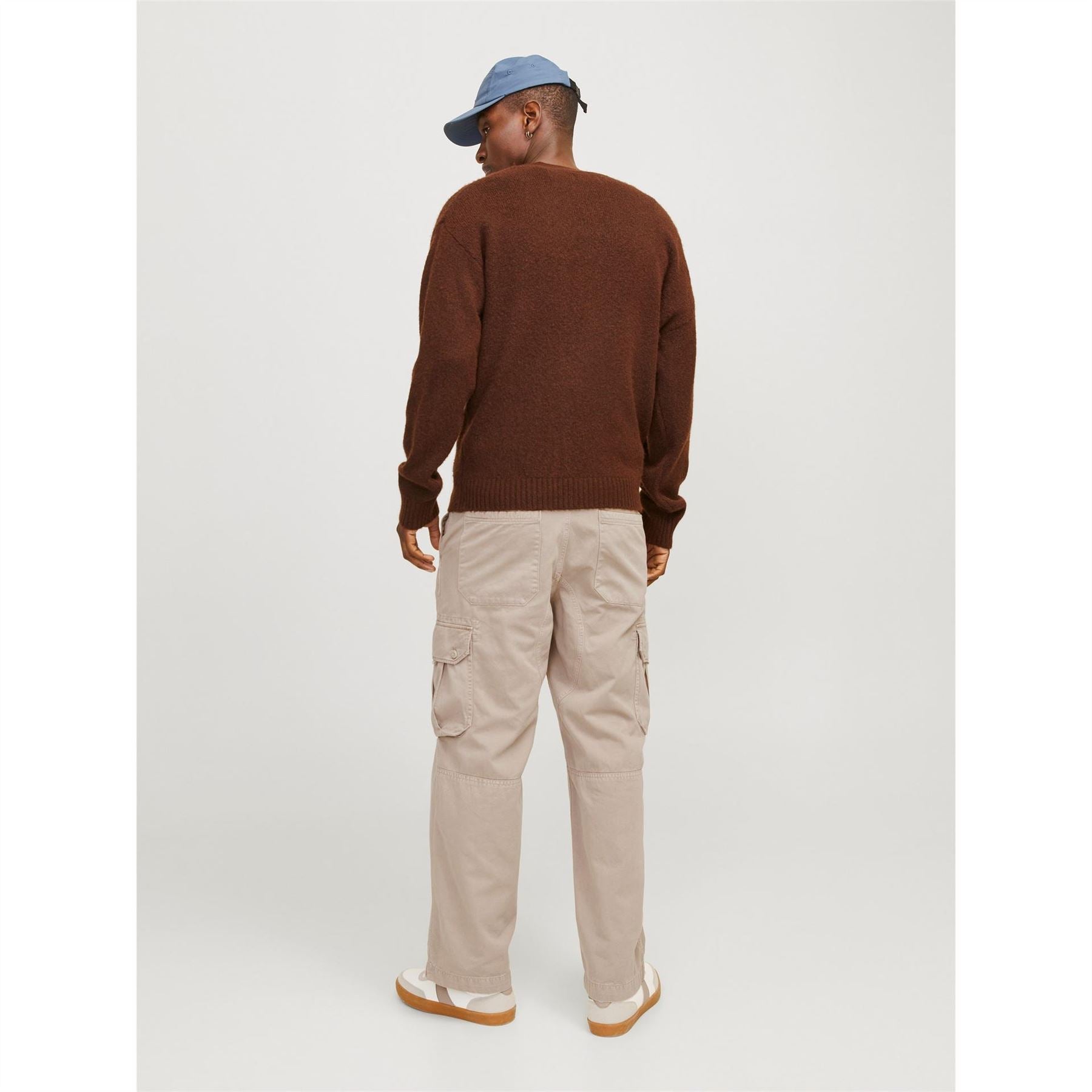 Jack and Jones Atlas Solid Patterned Wide Leg Cargo