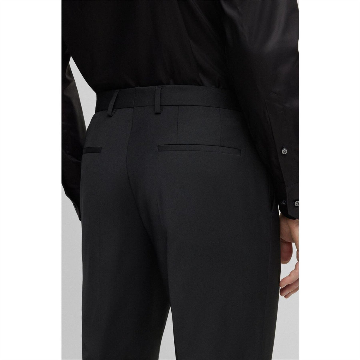 Boss Leon Solid Patterned Straight Chinos