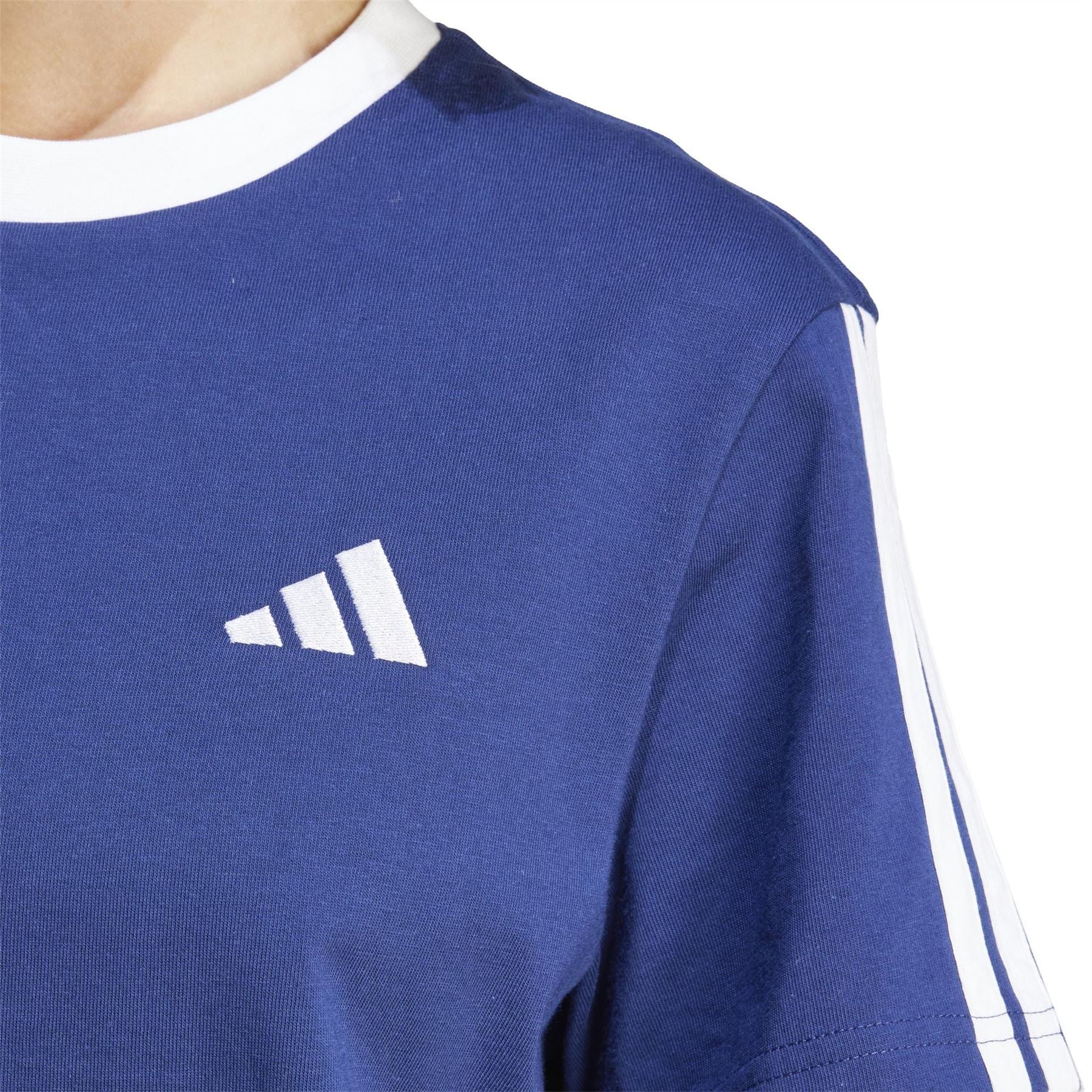 adidas Womens Essentials 3 Stripe T-Shirt