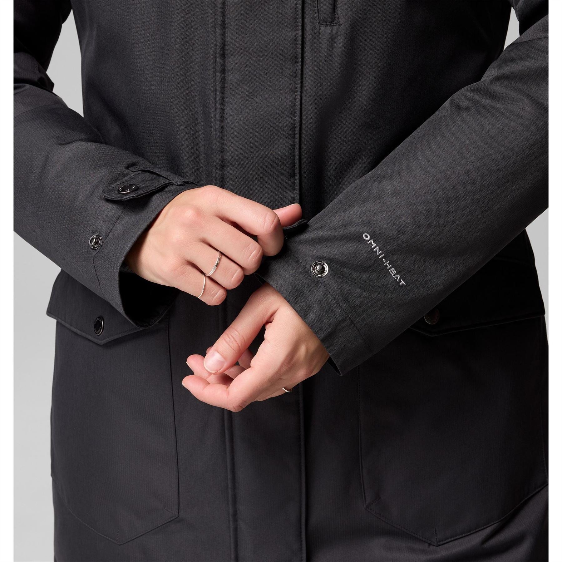 Columbia Womens Suttle Mountain Hooded Solid Patterned Down Jacket
