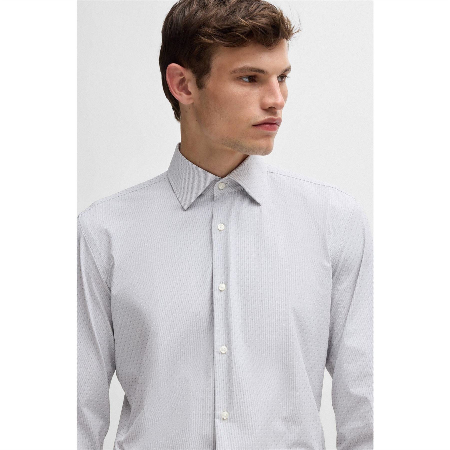 Boss Oxford Regular Fit Long Sleeve Shirt
