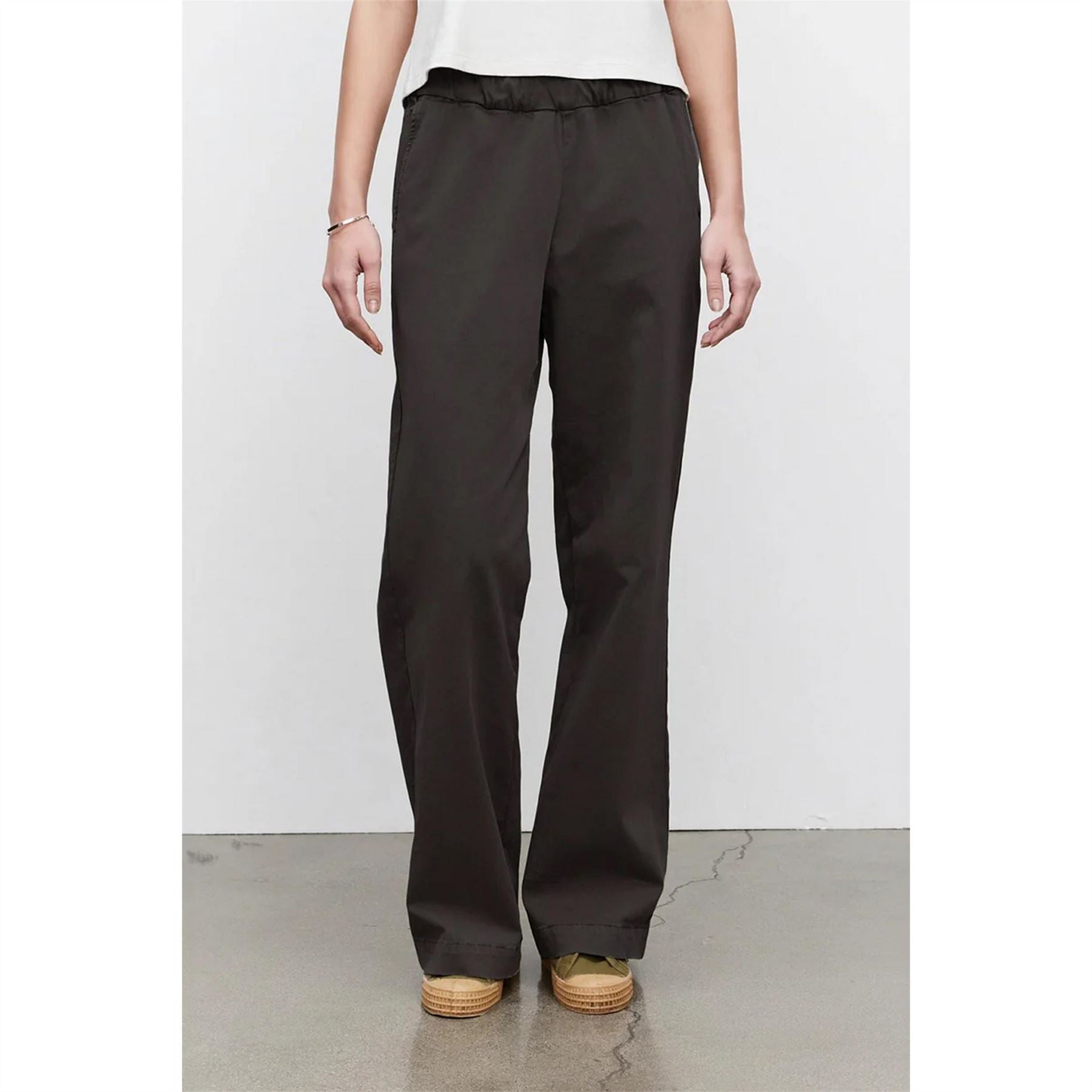 Velvet by Graham and Spencer Solid Patterned Wide Leg Trousers