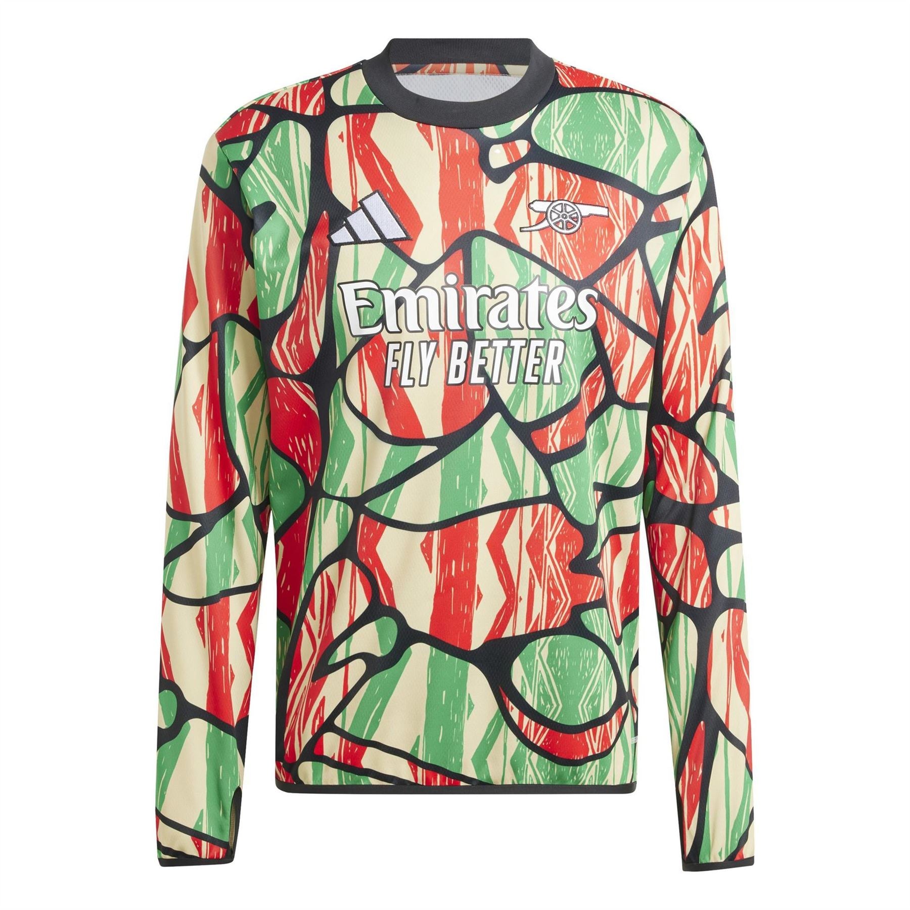 adidas Mens Arsenal Long Sleeve Pre Match Shirt 24 25