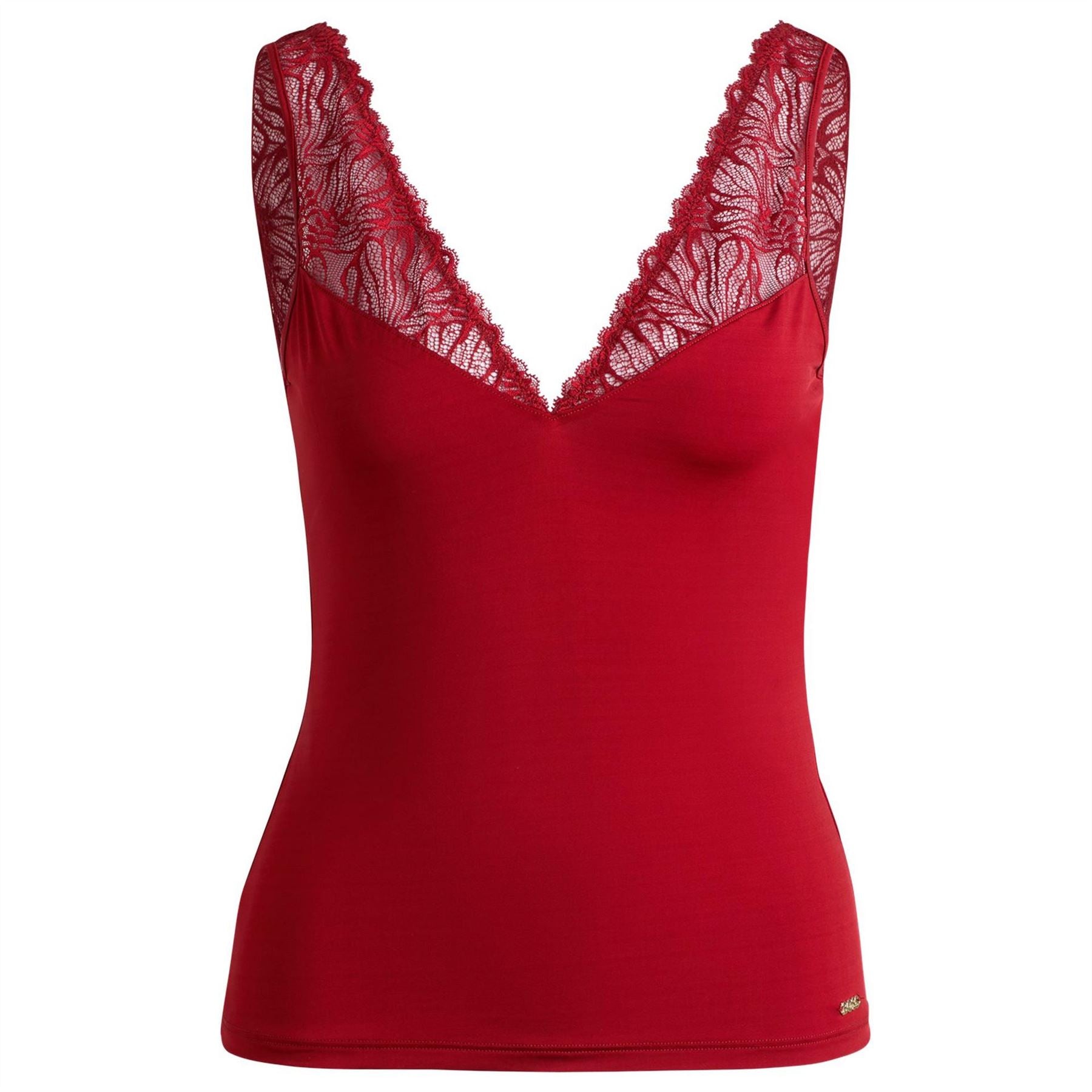Boss Lace Trim Jersey Vest Cami Top