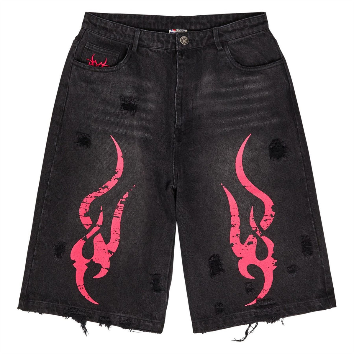 Chew Forever Tribal Denim Shorts