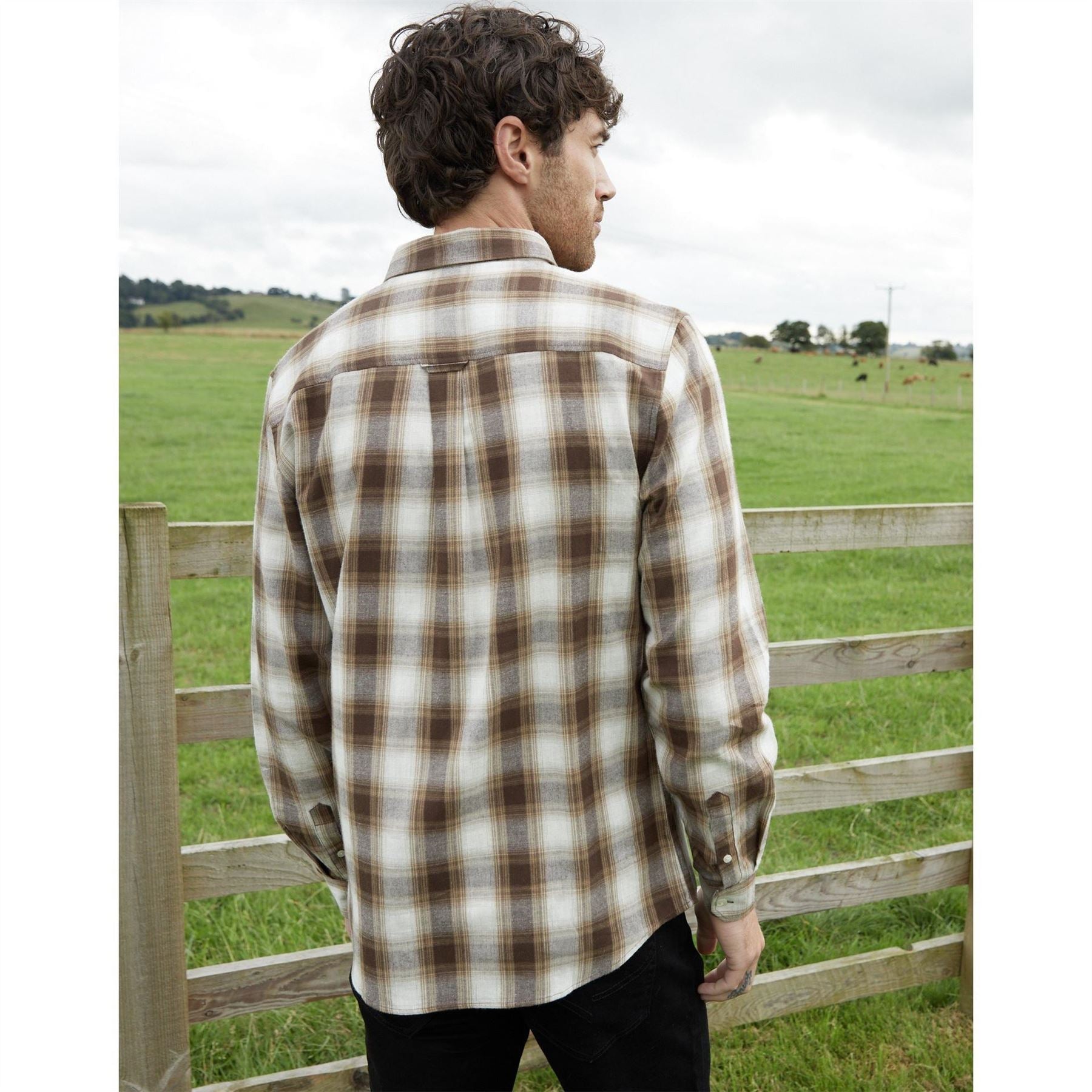 Threadbare Cheque Long Sleeve Patterned Shirt