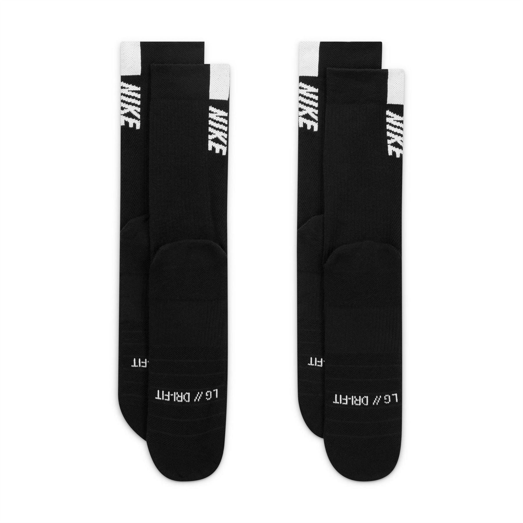 Nike Multiplier Crew Running Socks 2 Pack Unisex Adults