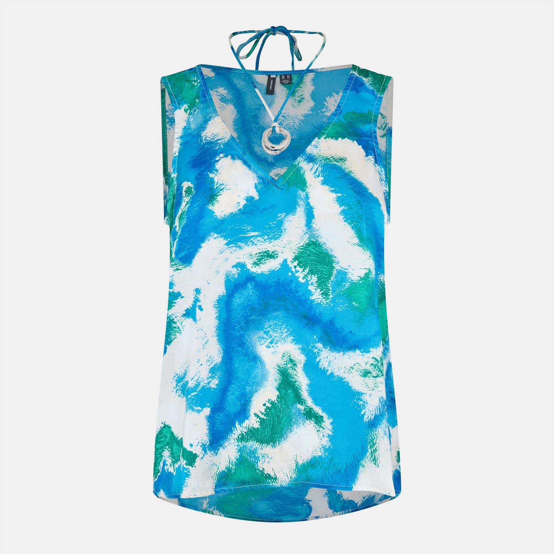 Vero Moda Relaxed Fit V-Neck Short Sleeve Blouse