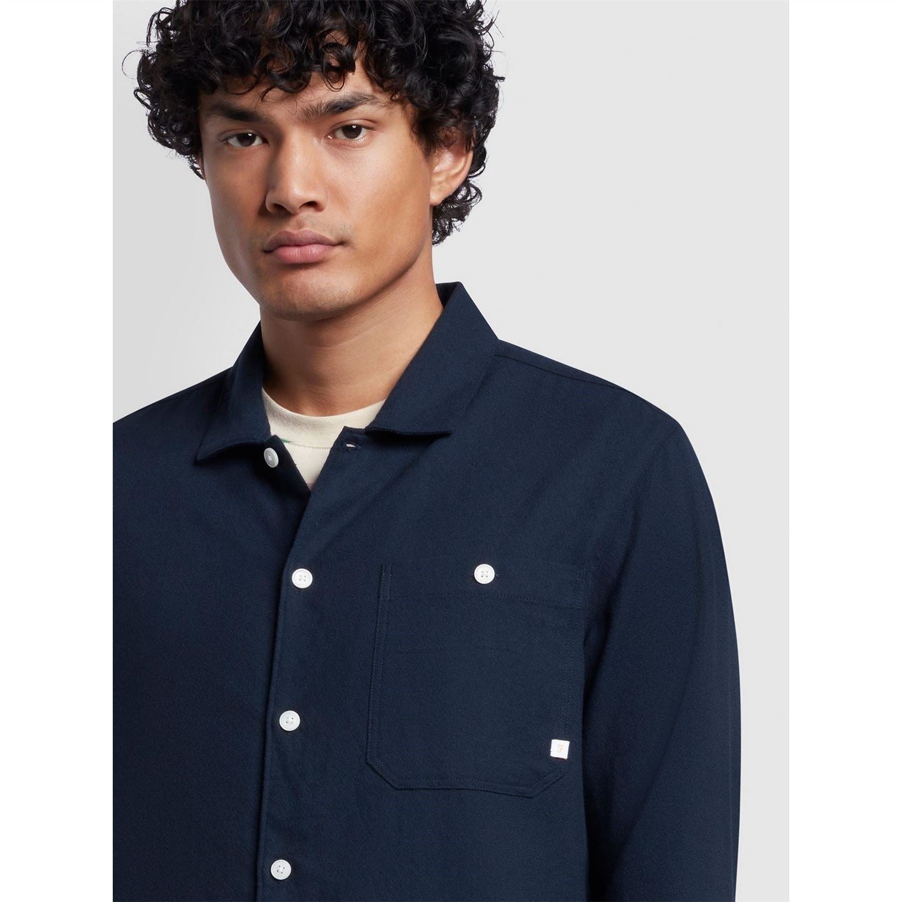 Farah Campbell Relaxed Fit Long Sleeve Shirt