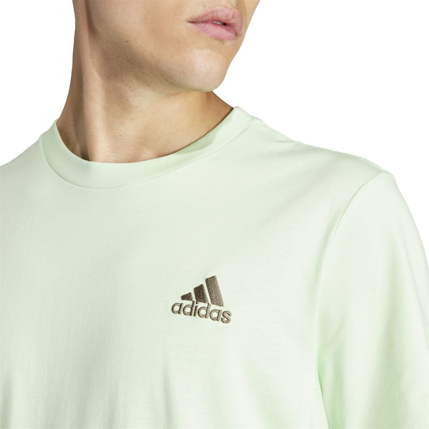adidas Mens Essentials Single Jersey Logo T-Shirt