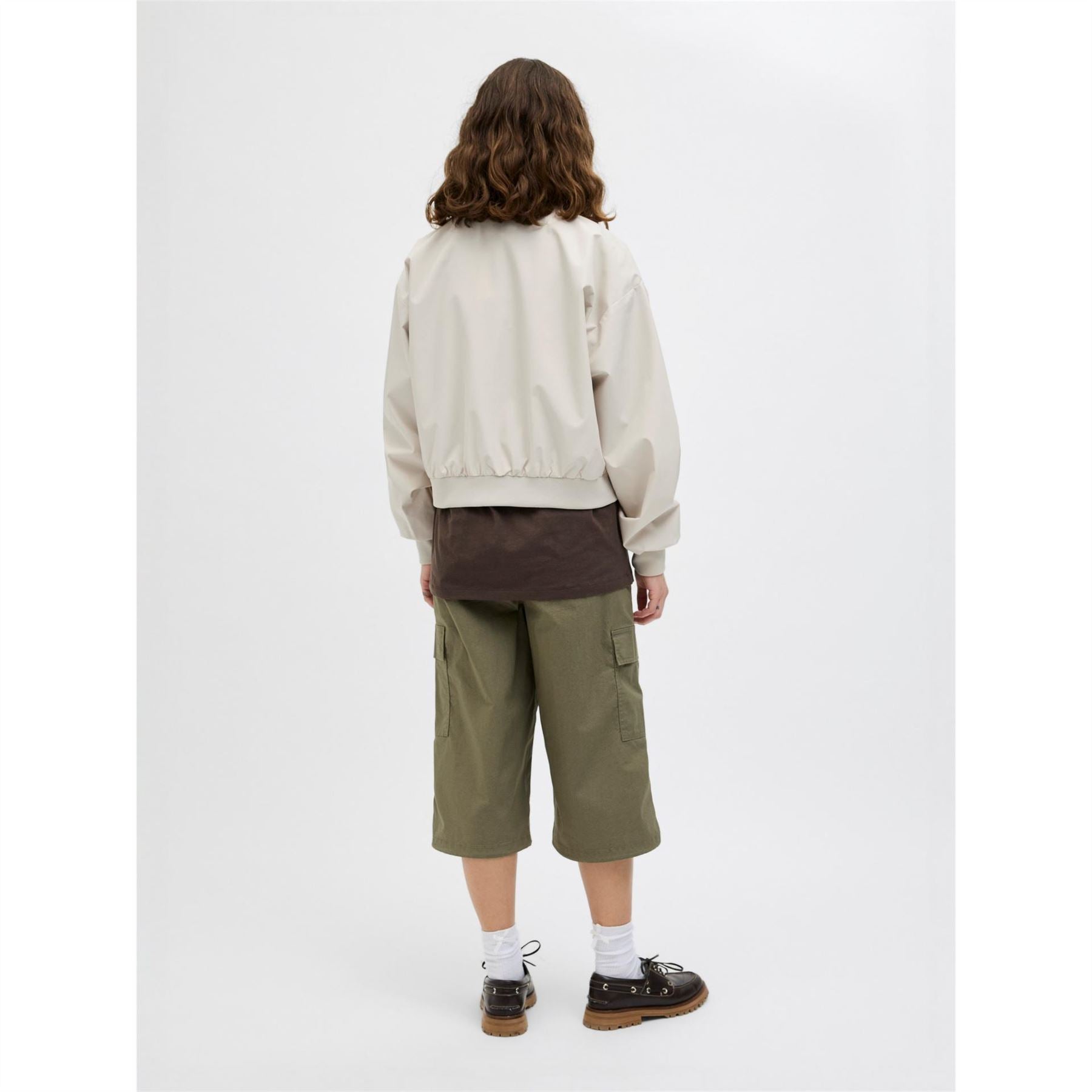 JJXX Ella Relaxed Fit Ribbed Cuff Bomber Jacket