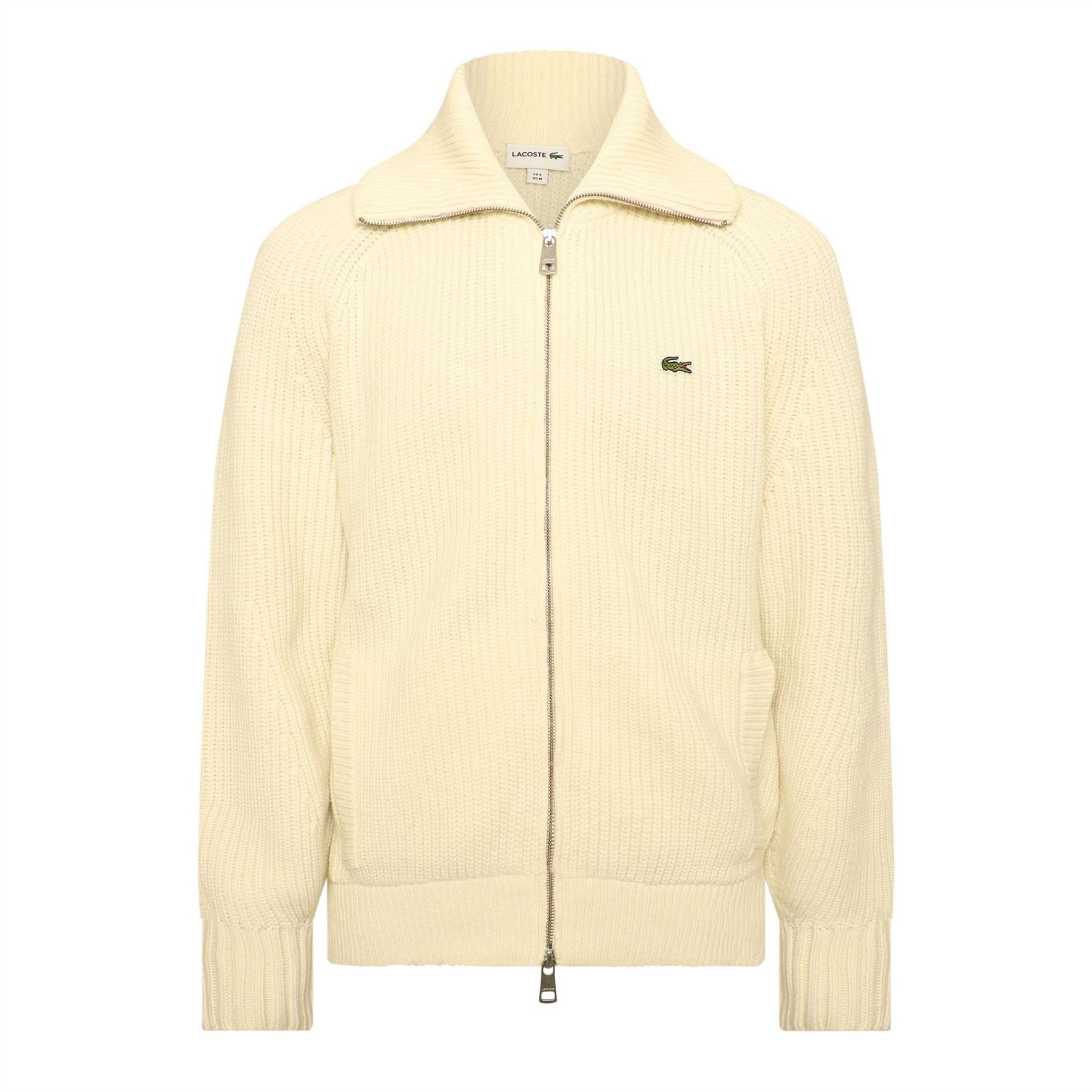 Lacoste Full Zip Knitted Top