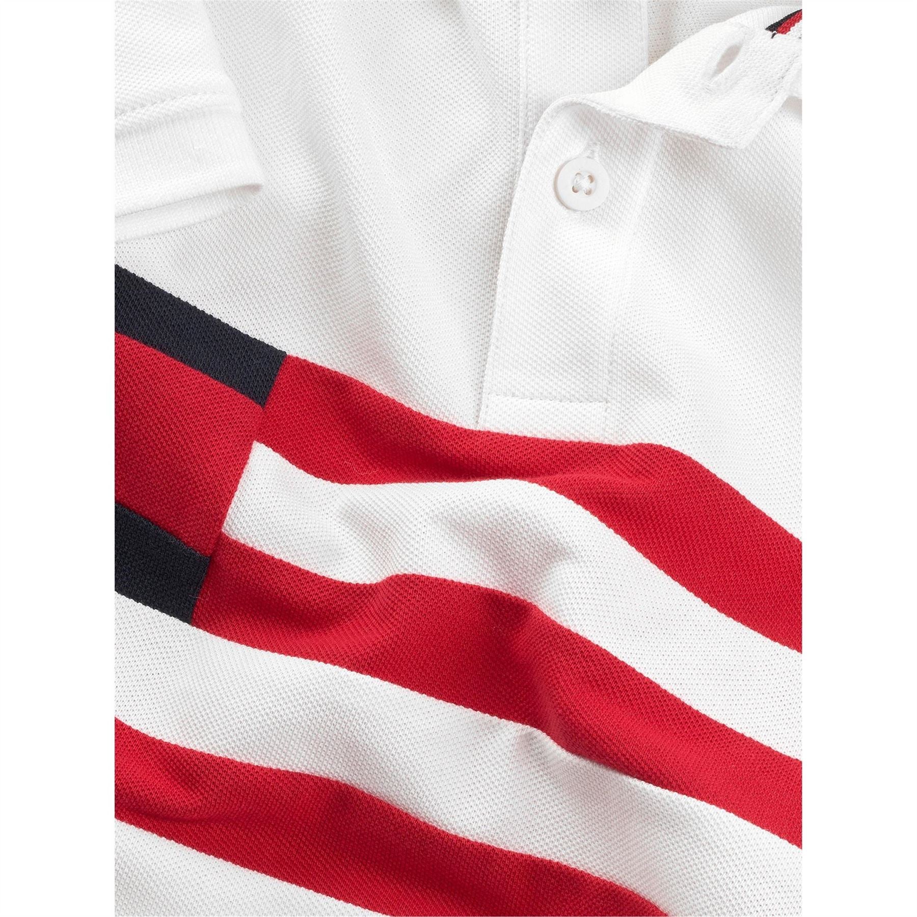 Tommy Hilfiger Flag Colour Block Short Sleeve Polo Shirt