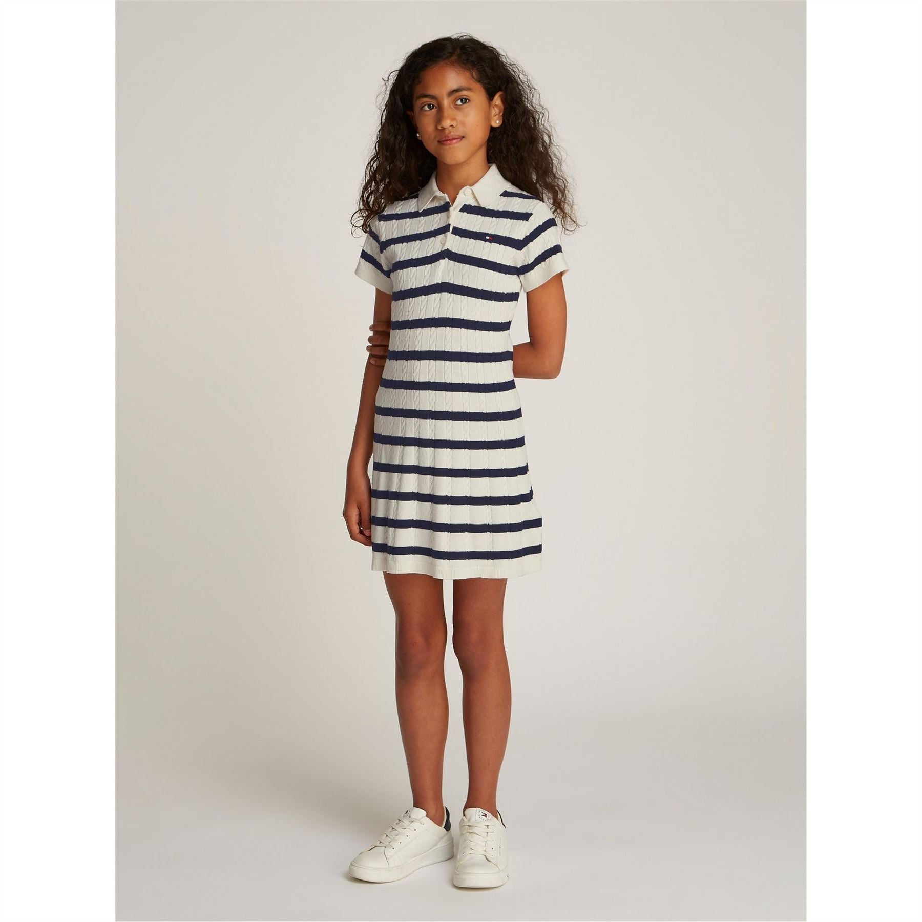Tommy Hilfiger Collared Neck Mini T-Shirt Dress