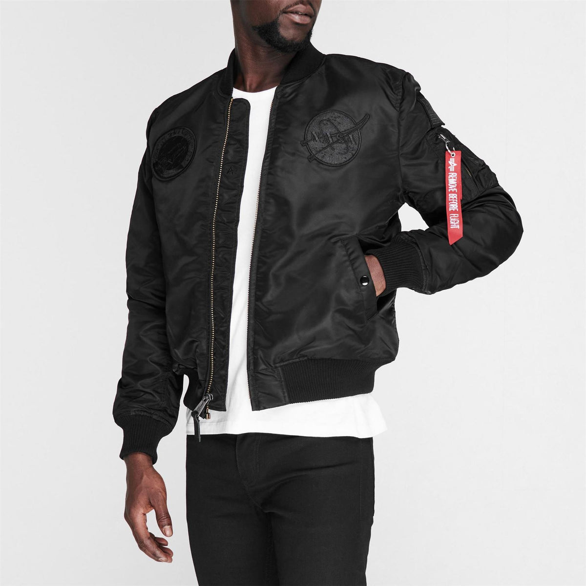 Alpha Industries MA VF NASA Long Sleeve Bomber Jacket