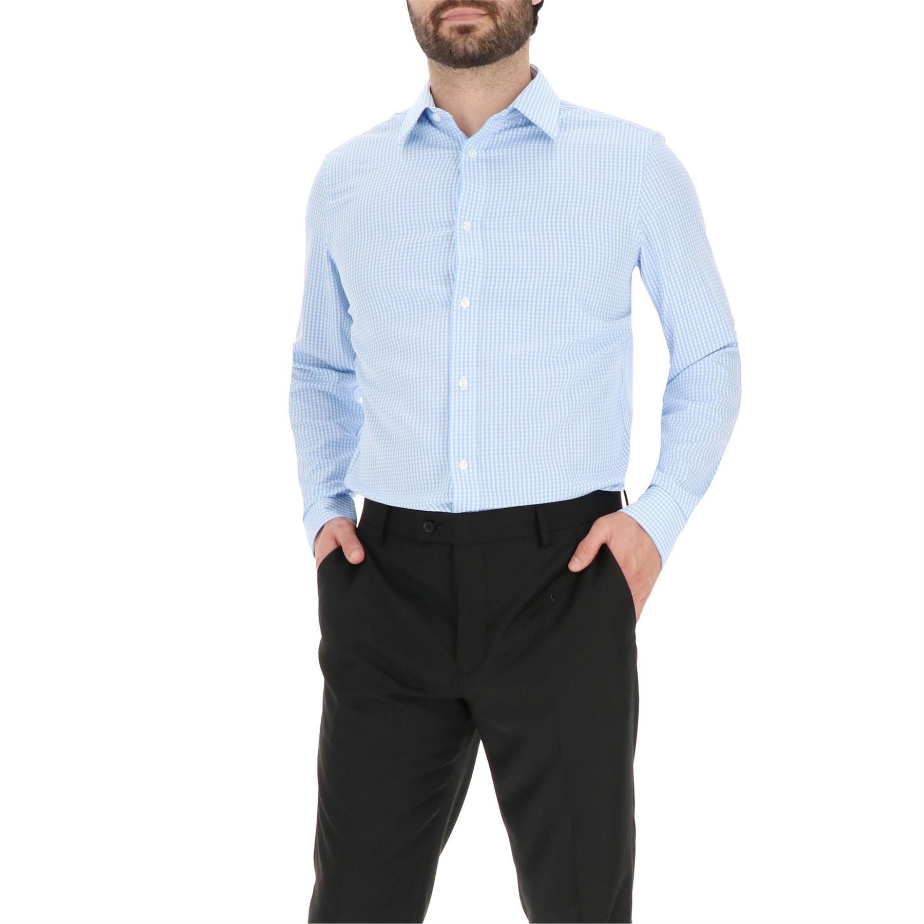 Scotch and Soda Collared Neck Point Collar Long Sleeve Shirt