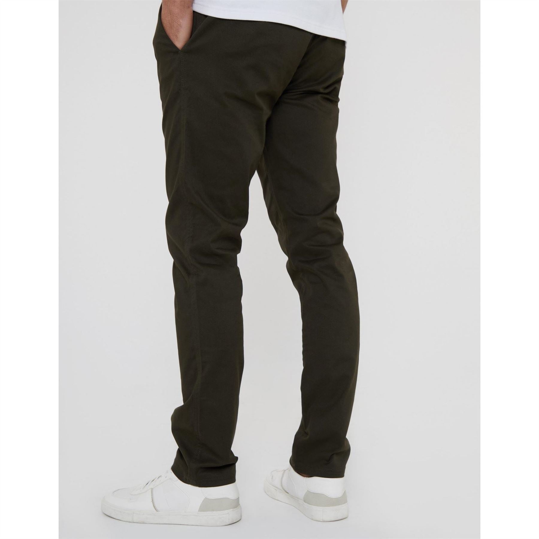 Threadbare Cast Solid Patterned Slim Trousers