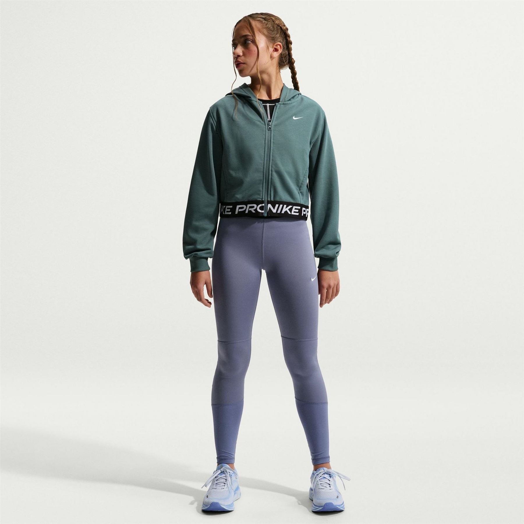 Nike Pro Dri Fit Full Zip Hoodie Juniors